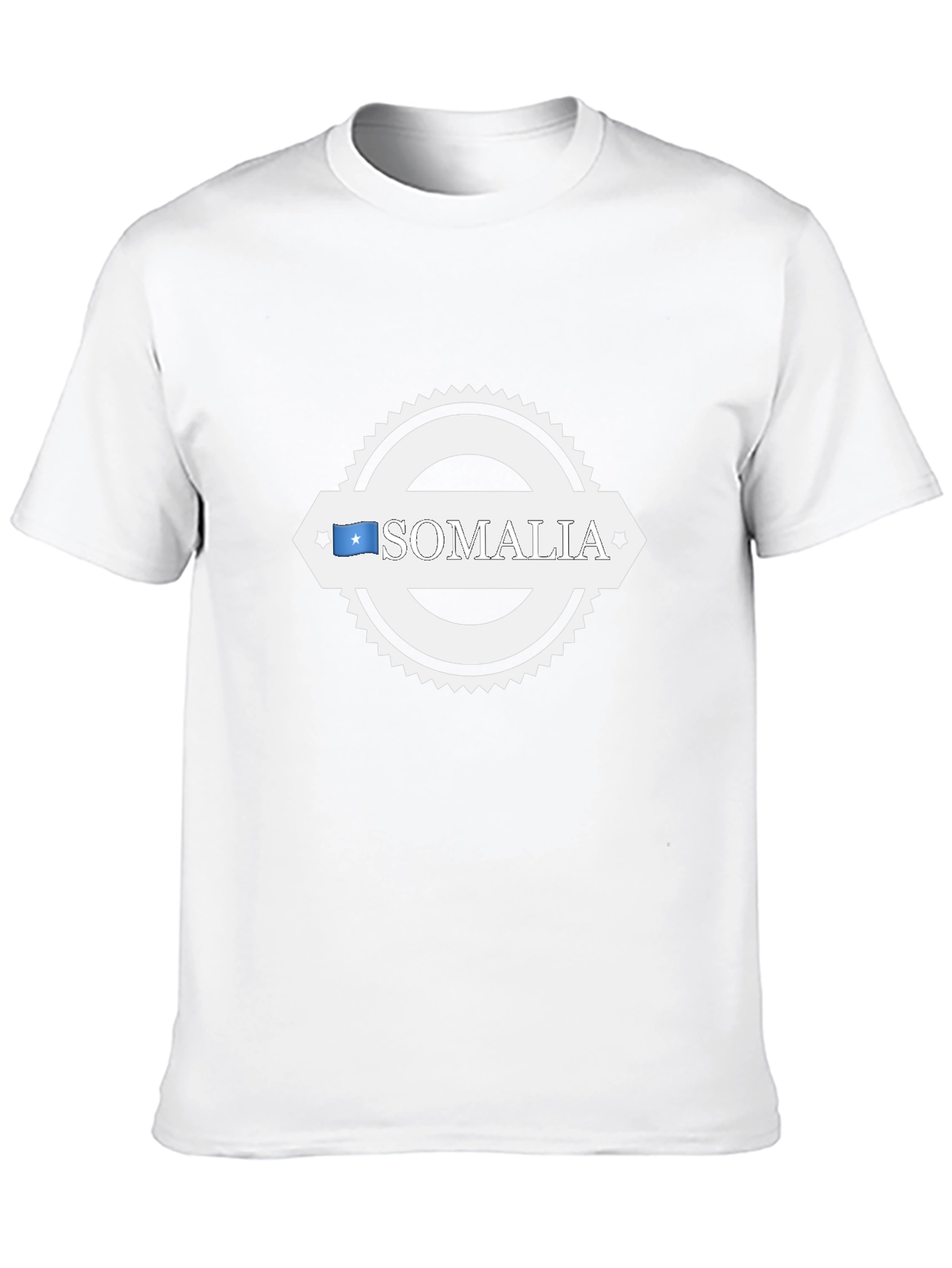 Somalia Flag Graphic T-Shirt - Black