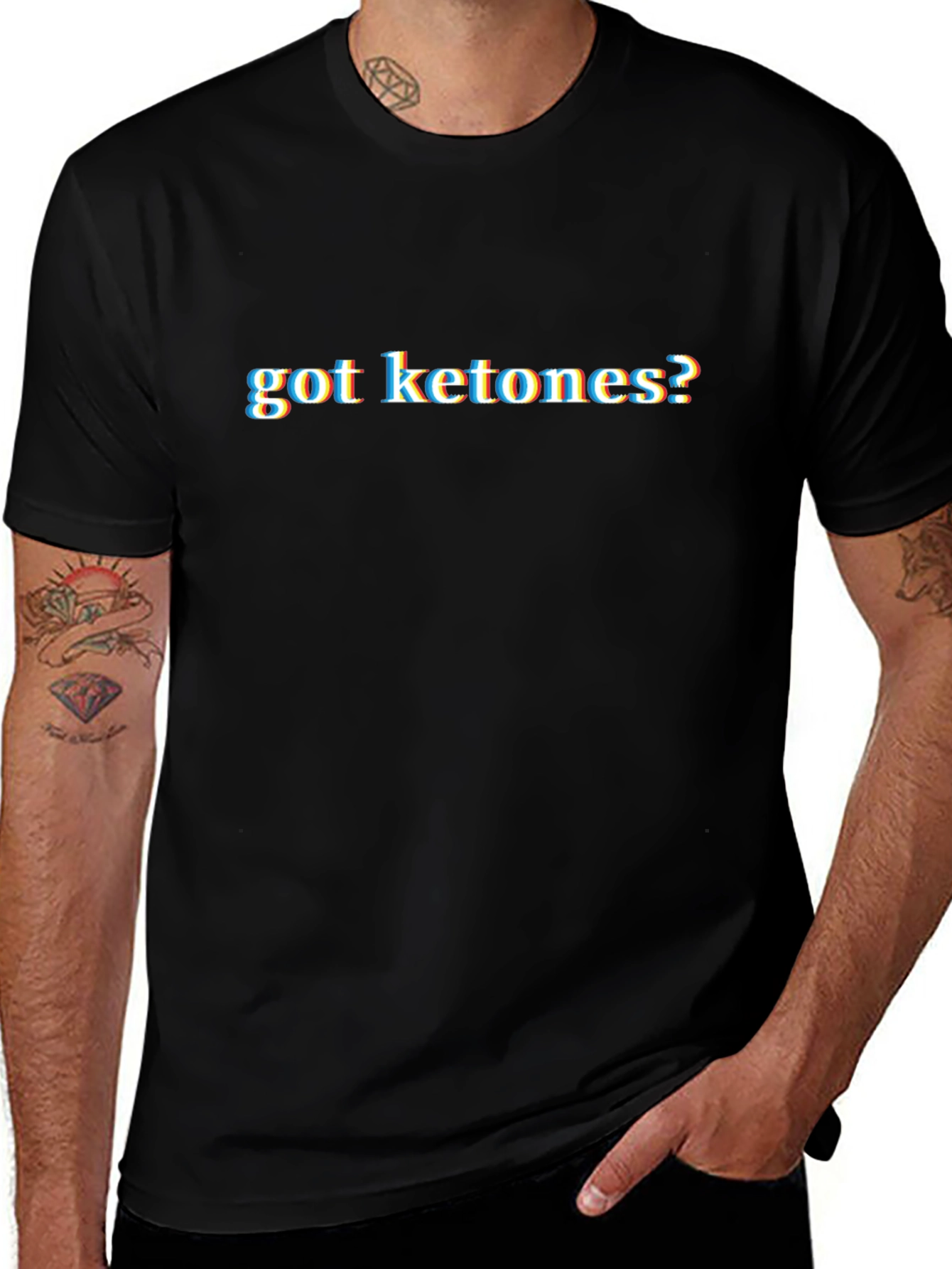 Got Ketones? Black Graphic T-Shirt