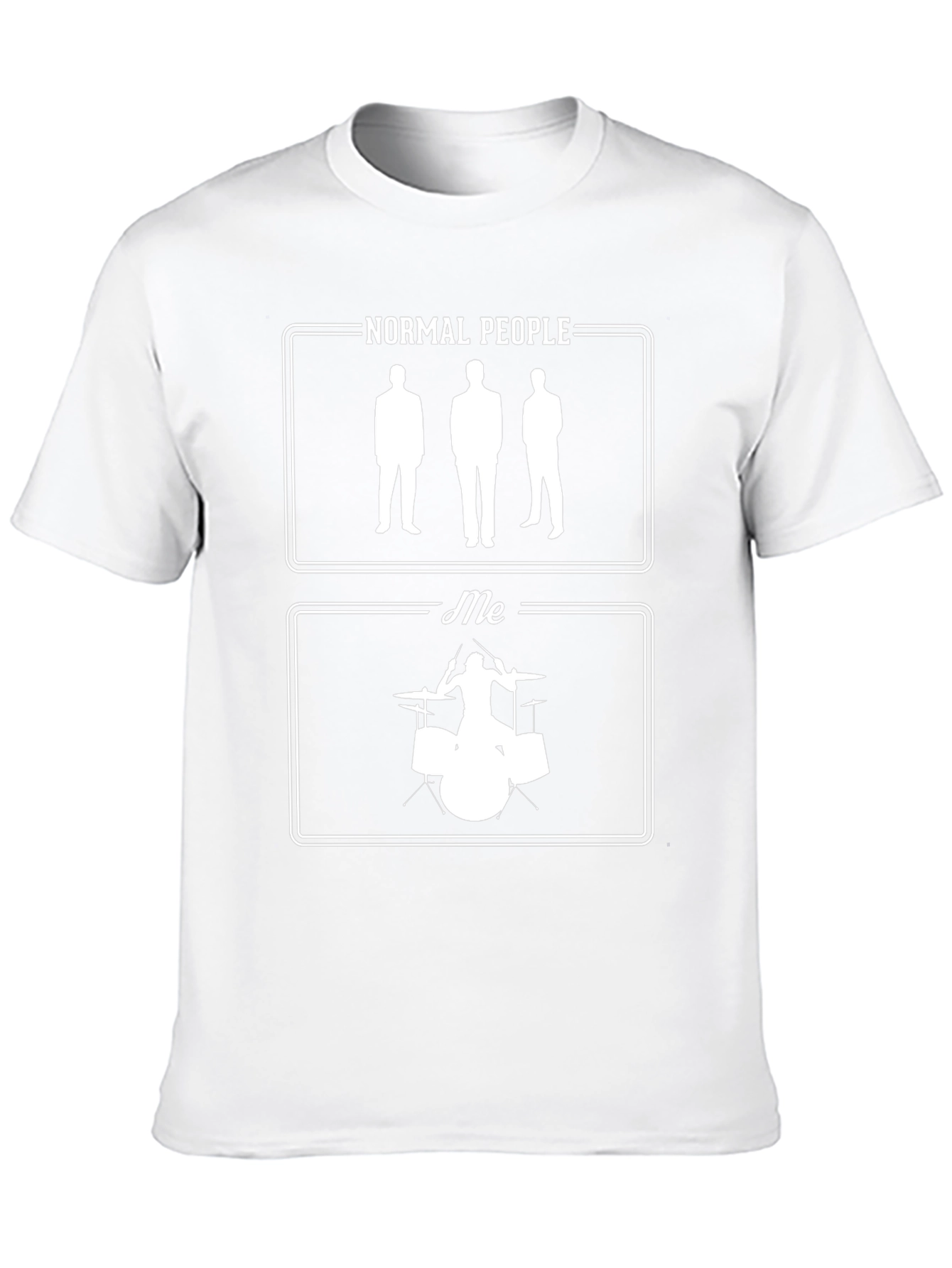 Normal People vs Me Drummer Graphic Tee