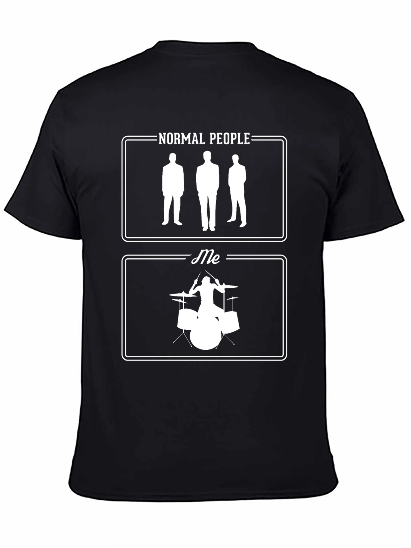 Normal People vs Me Drummer Graphic Tee