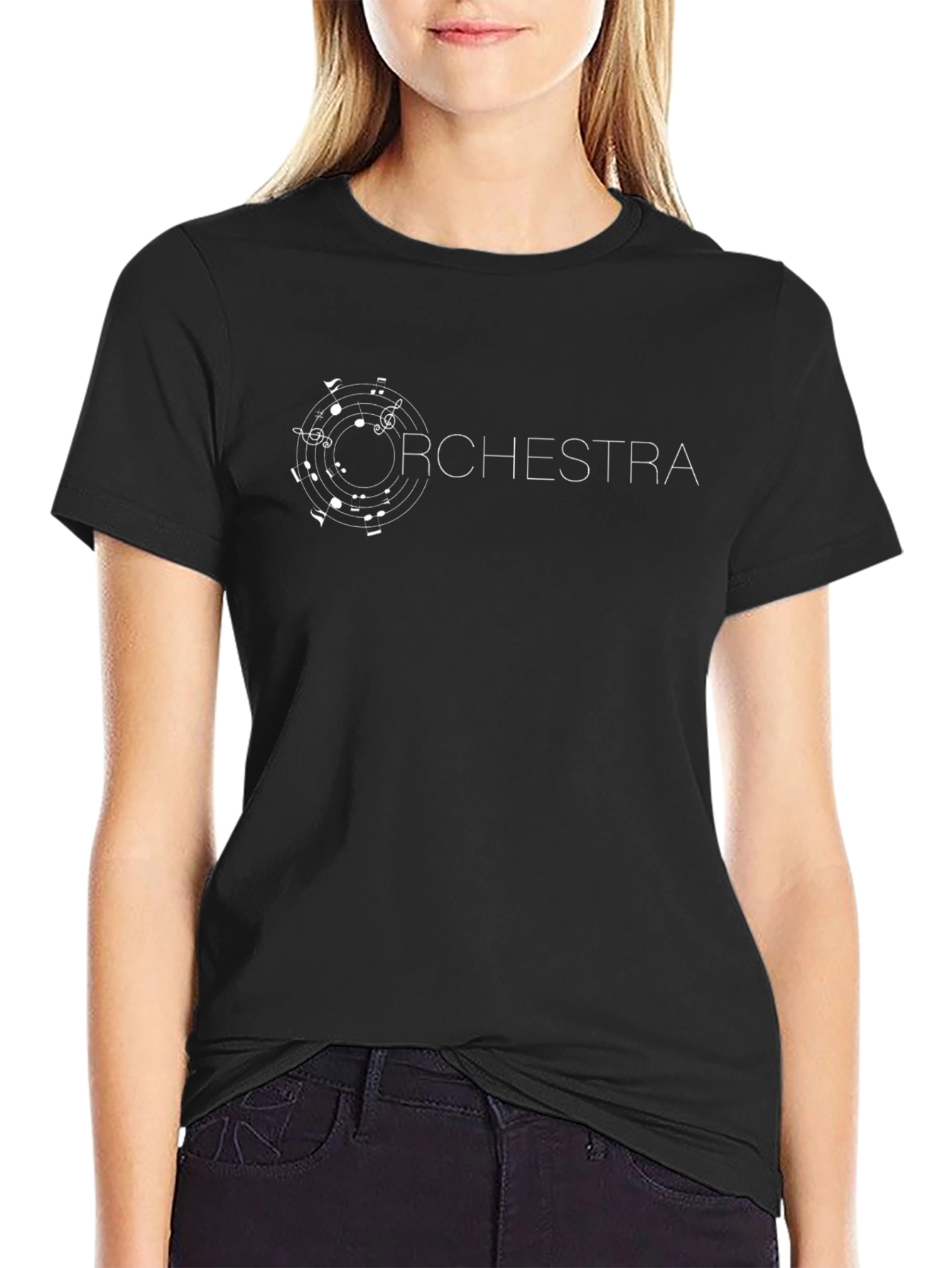 Orchestra Music Notes Graphic T-Shirt