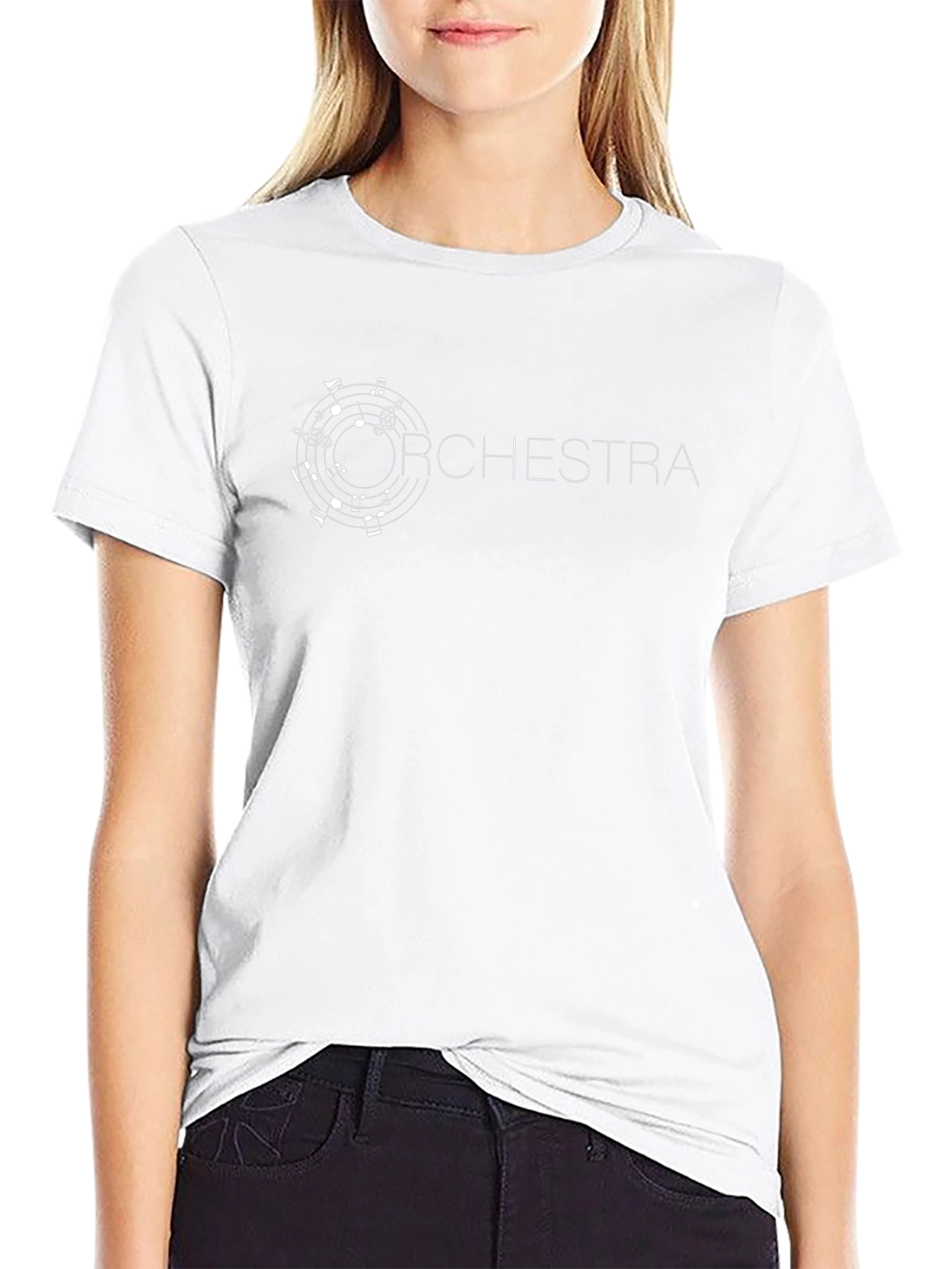 Orchestra Music Notes Graphic T-Shirt