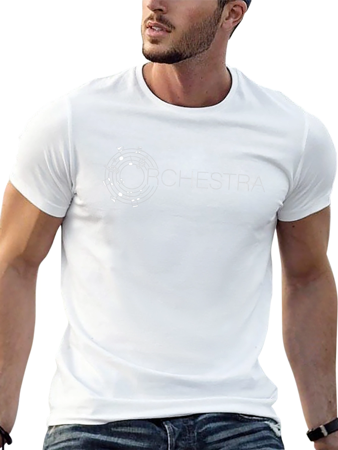 Orchestra Music Notes Graphic T-Shirt