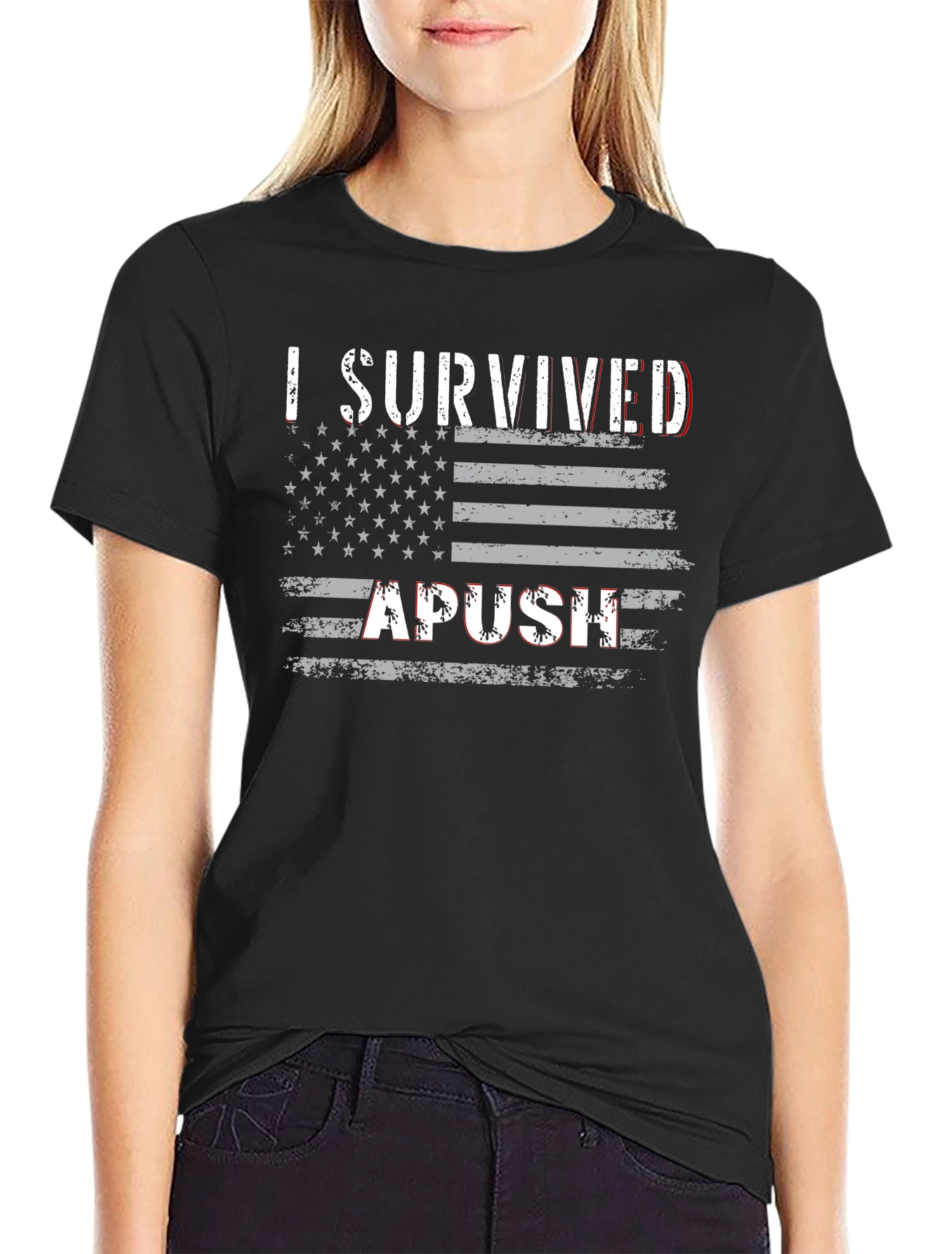 I Survived APUSH American Flag T-Shirt