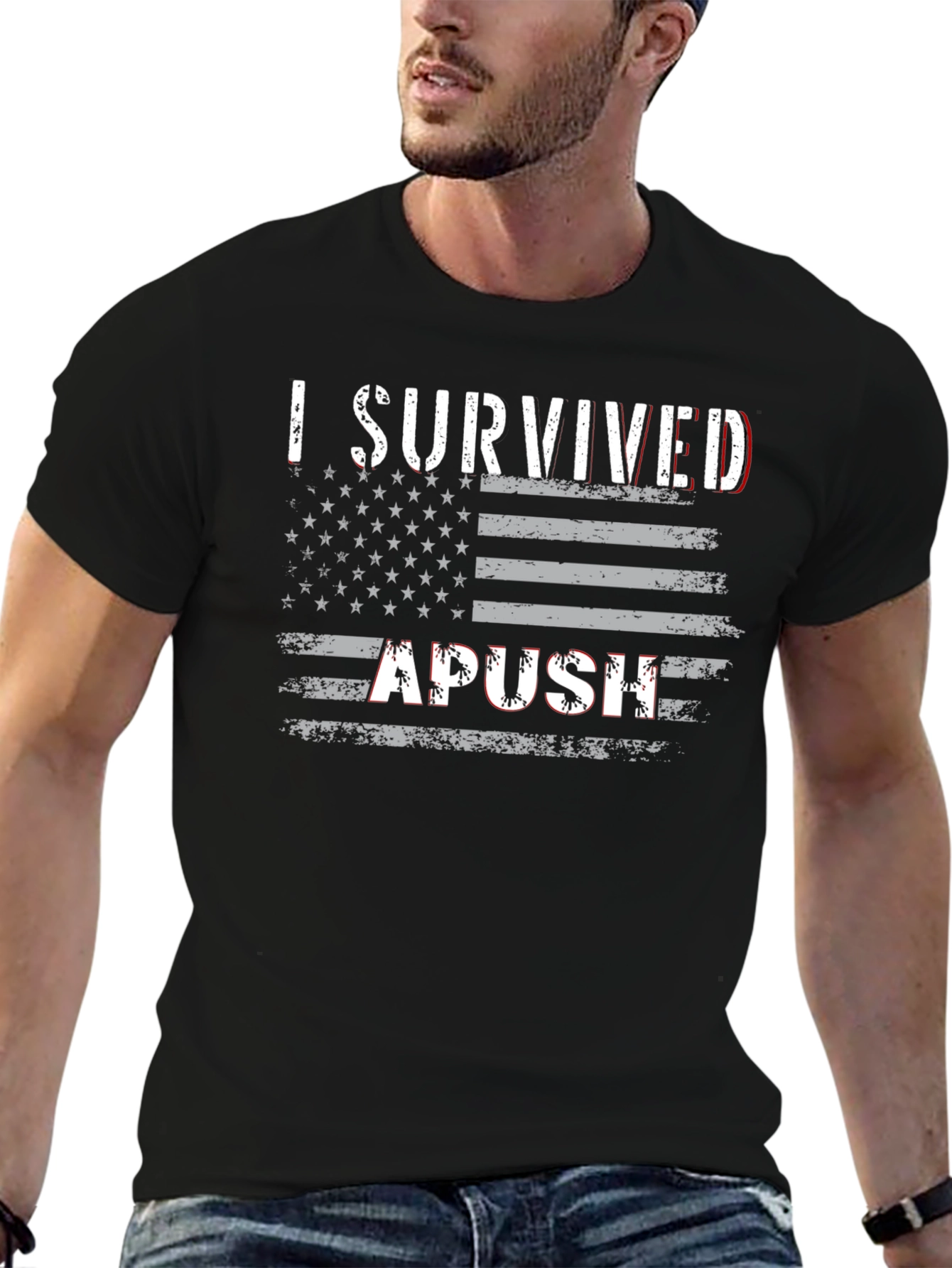 I Survived APUSH American Flag T-Shirt