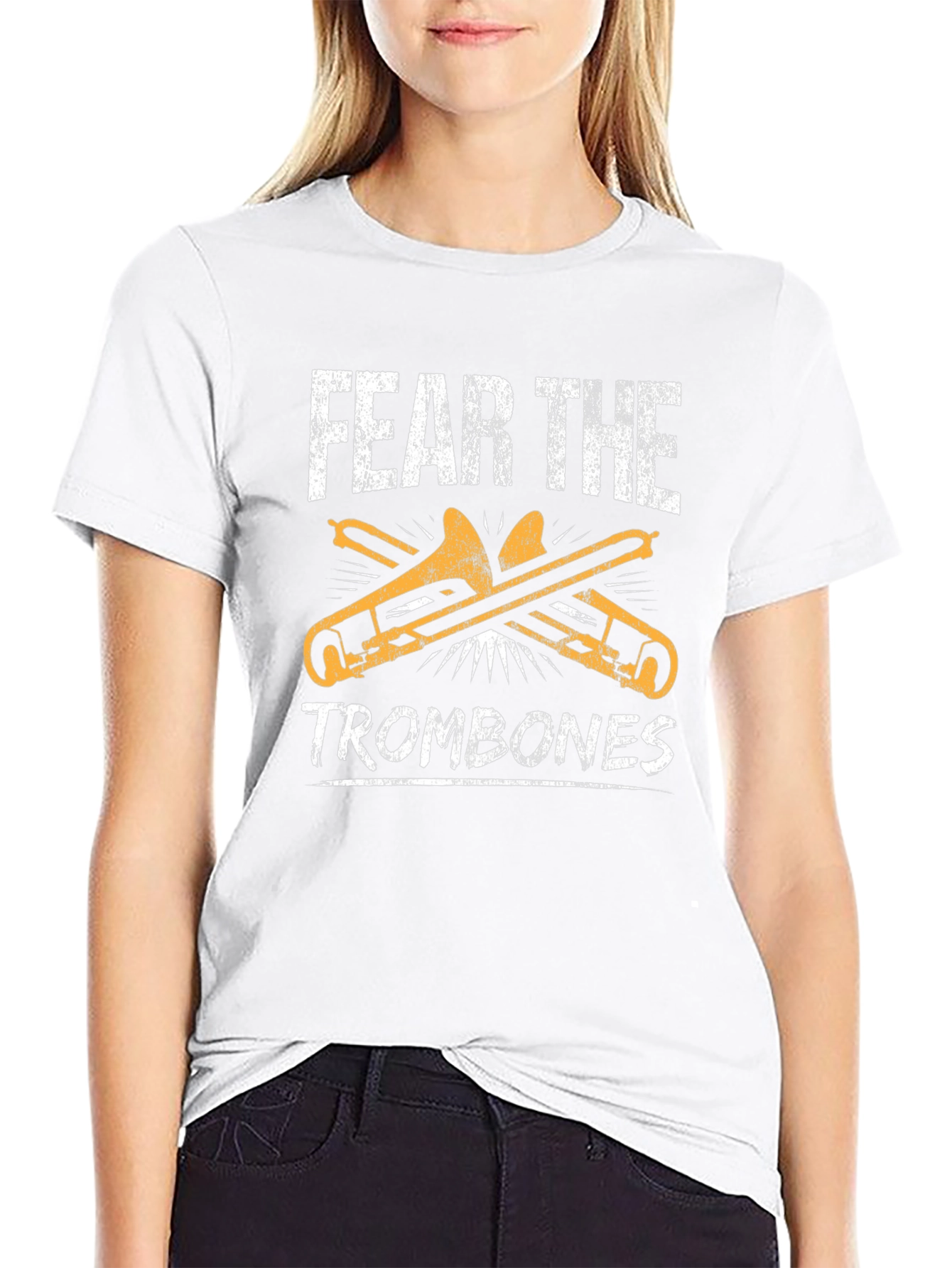 Fear the Trombones Graphic Tee - Musician T-Shirt