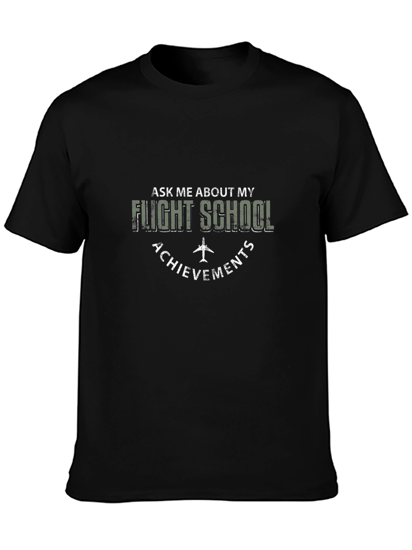 Flight School Achievements Graphic Tee - Pilot Gift