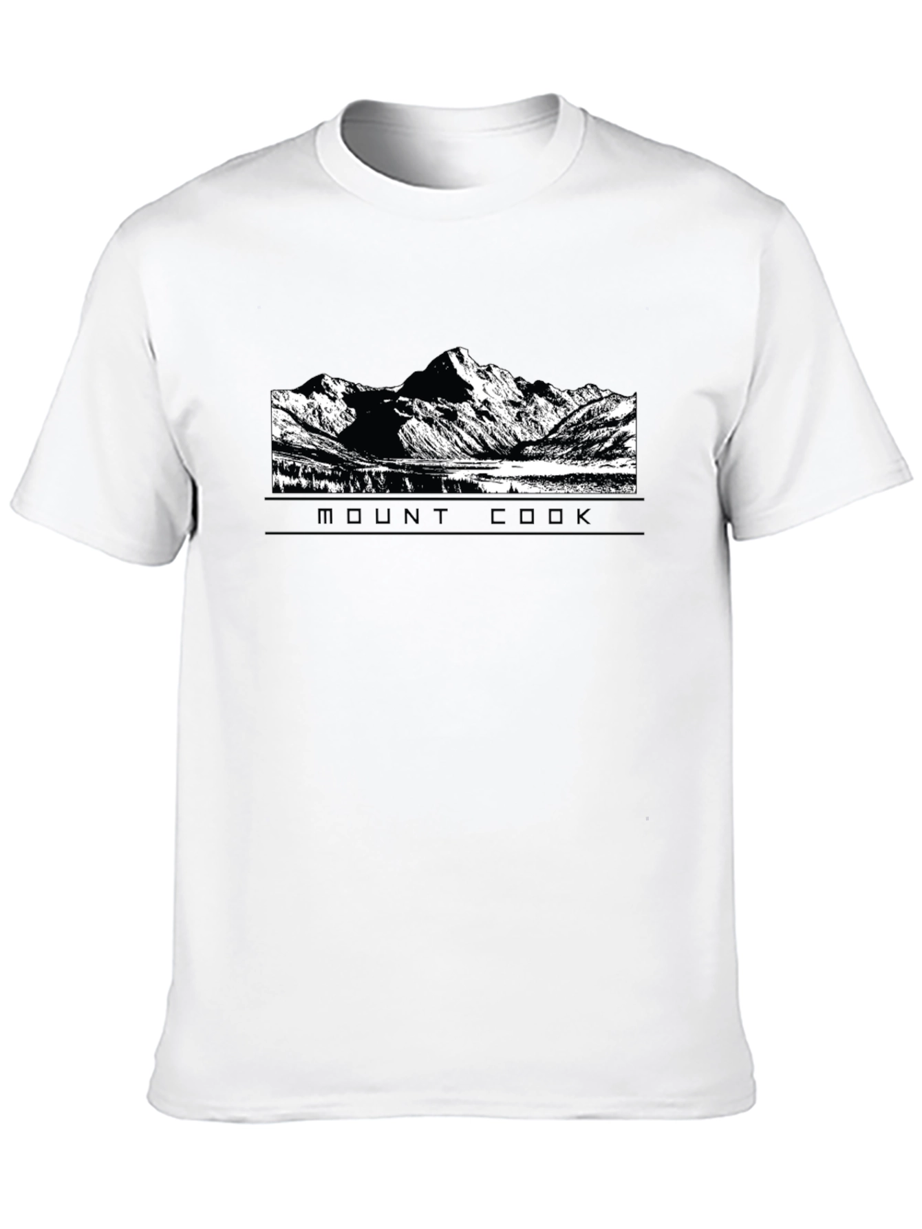 Mount Cook Graphic Tee - Black