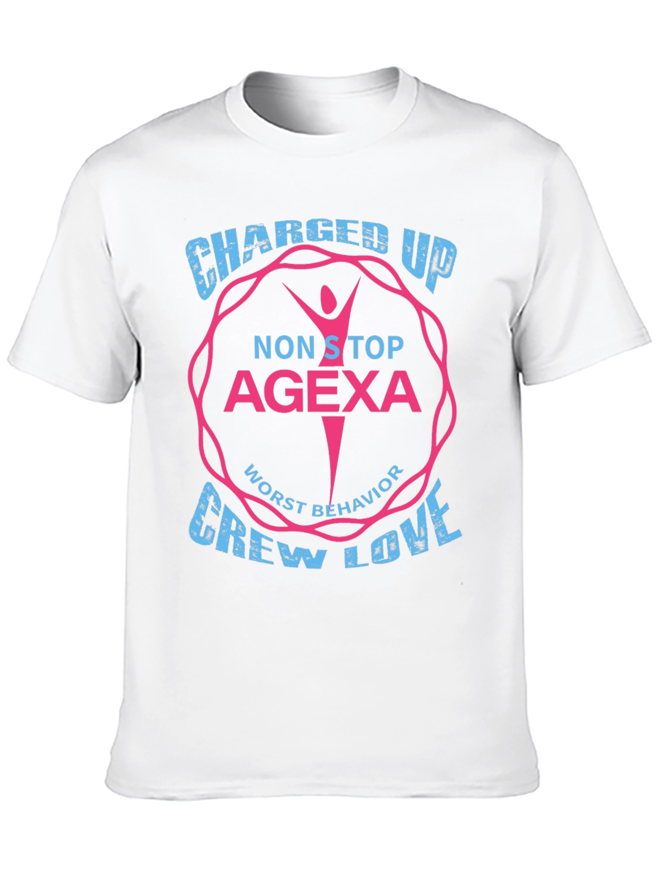 Charged Up AGEXA Crew Love Graphic T-Shirt