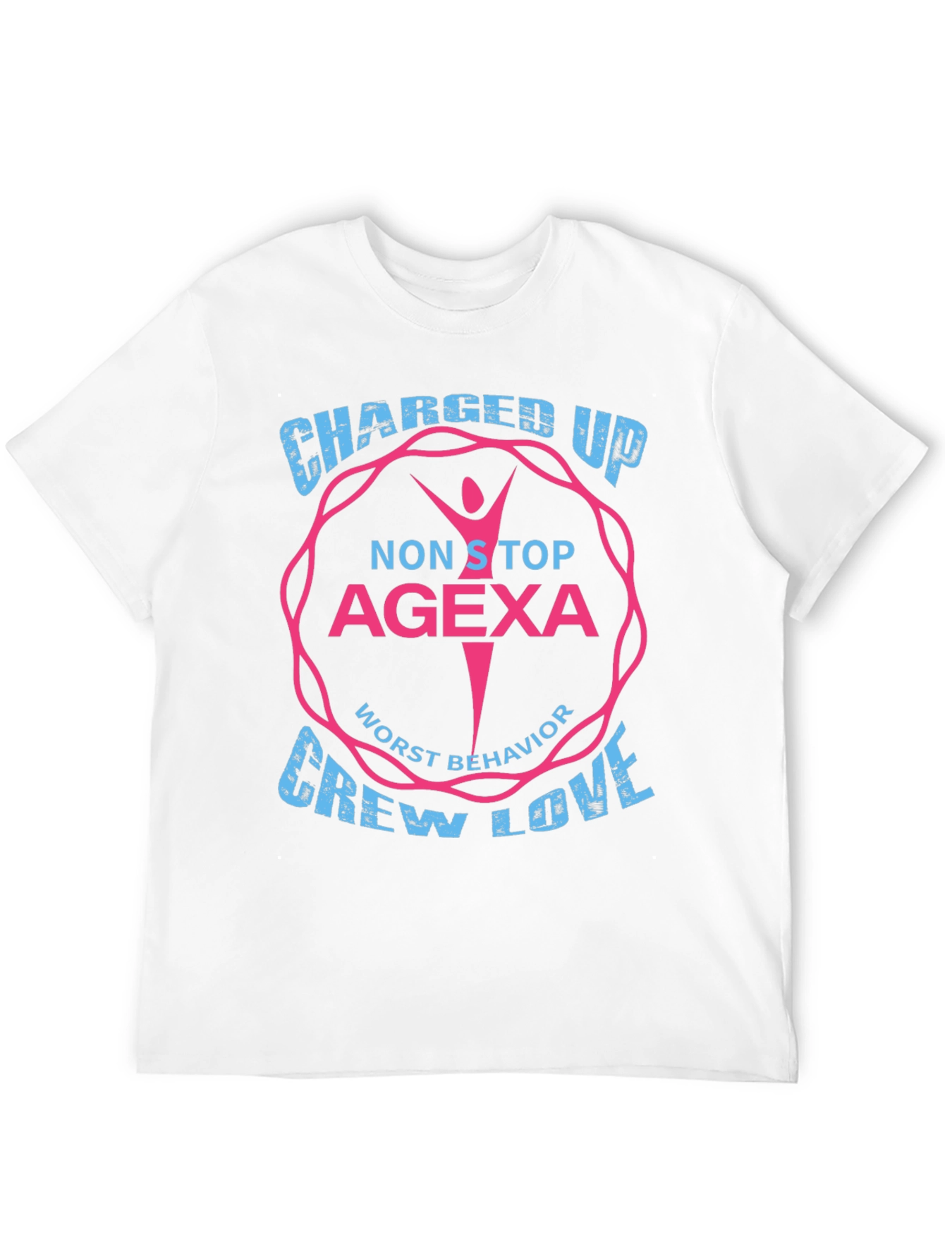 Charged Up AGEXA Crew Love Graphic T-Shirt
