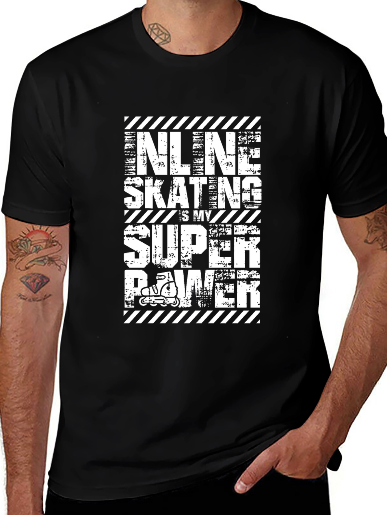 Inline Skating Super Power T-Shirt
