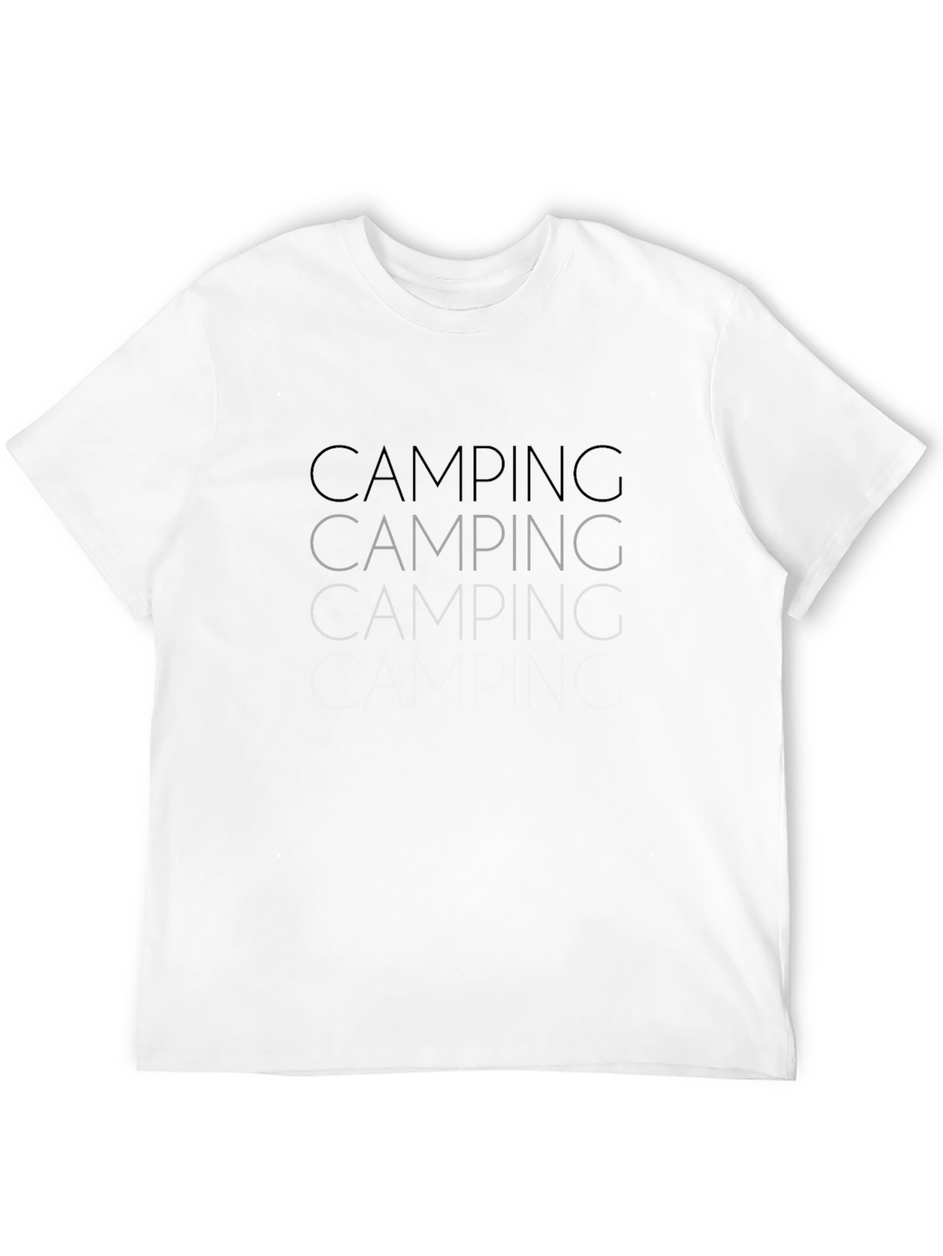 Camping T-Shirt - Black Graphic Tee