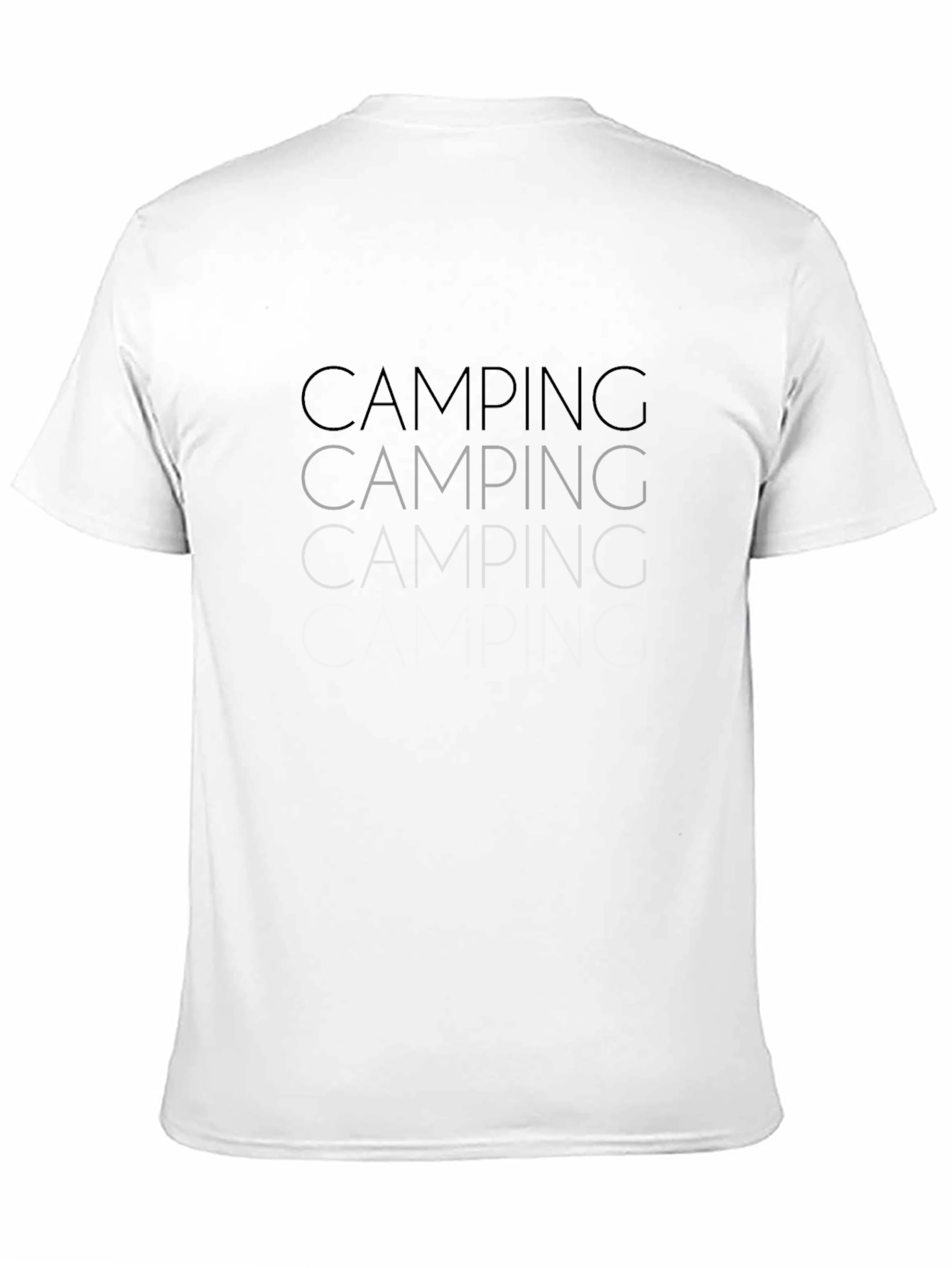 Camping T-Shirt - Black Graphic Tee