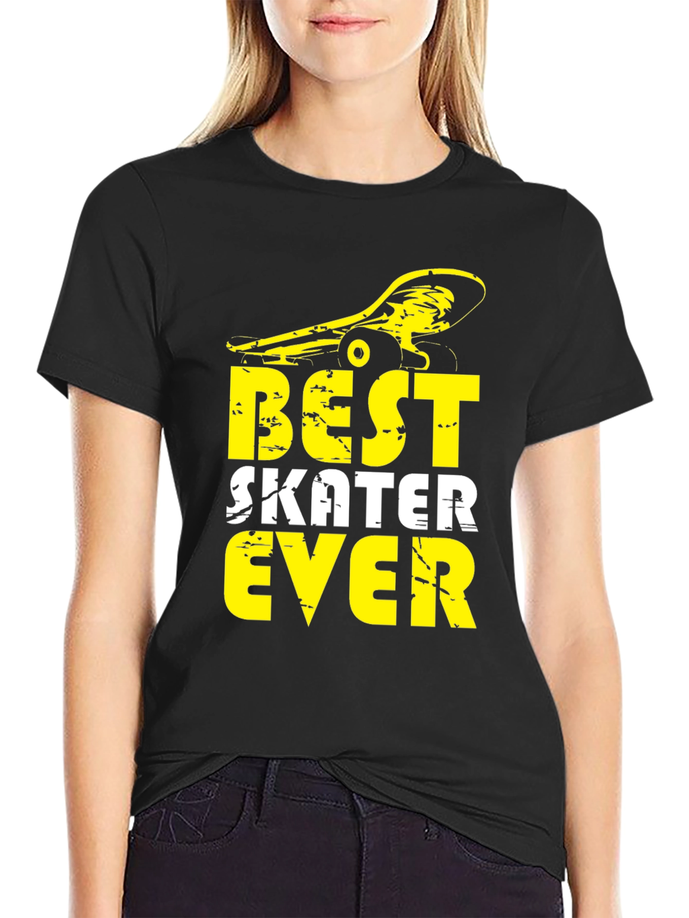 Best Skater Ever Graphic Tee - Cool Skateboard Design