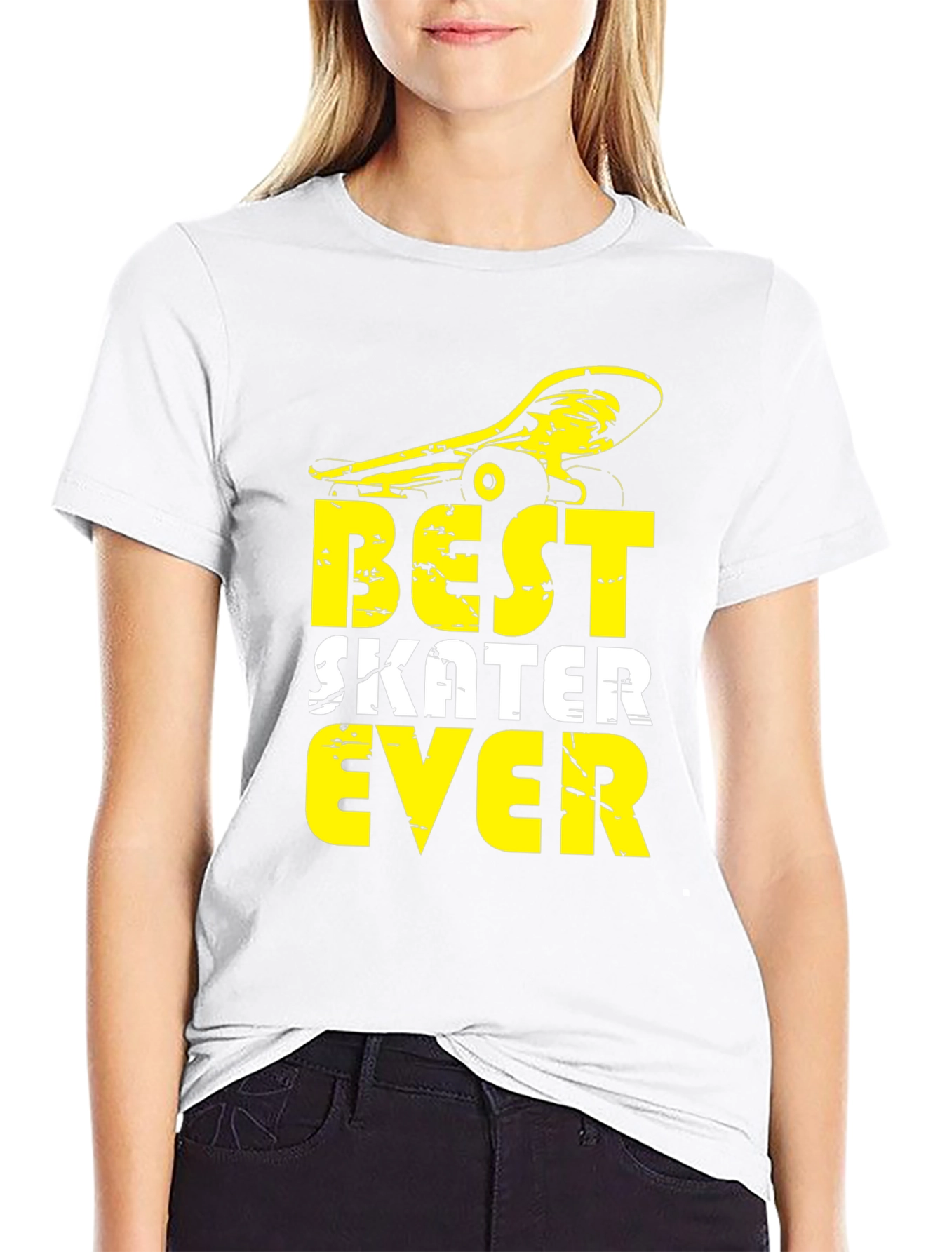 Best Skater Ever Graphic Tee - Cool Skateboard Design