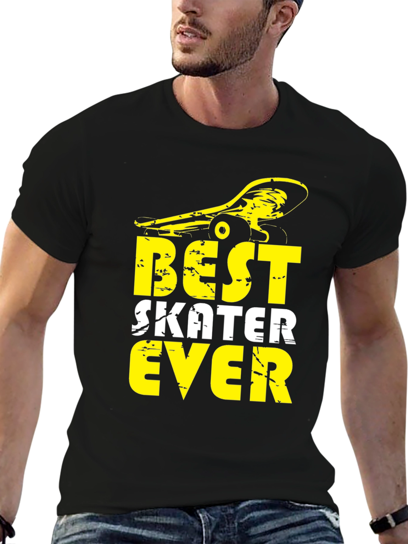 Best Skater Ever Graphic Tee - Cool Skateboard Design