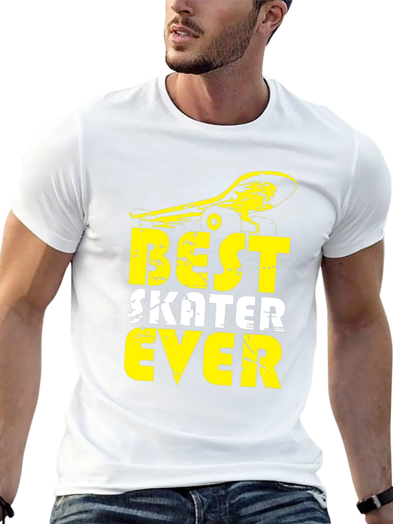 Best Skater Ever Graphic Tee - Cool Skateboard Design