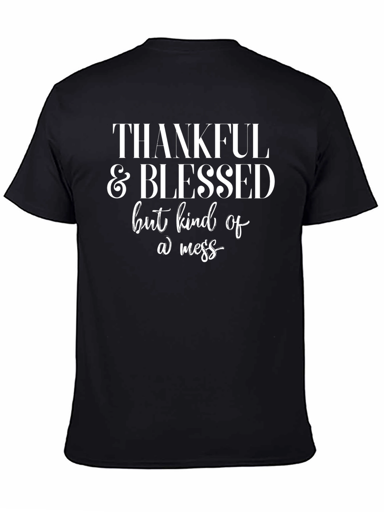 Thankful & Blessed Graphic T-Shirt