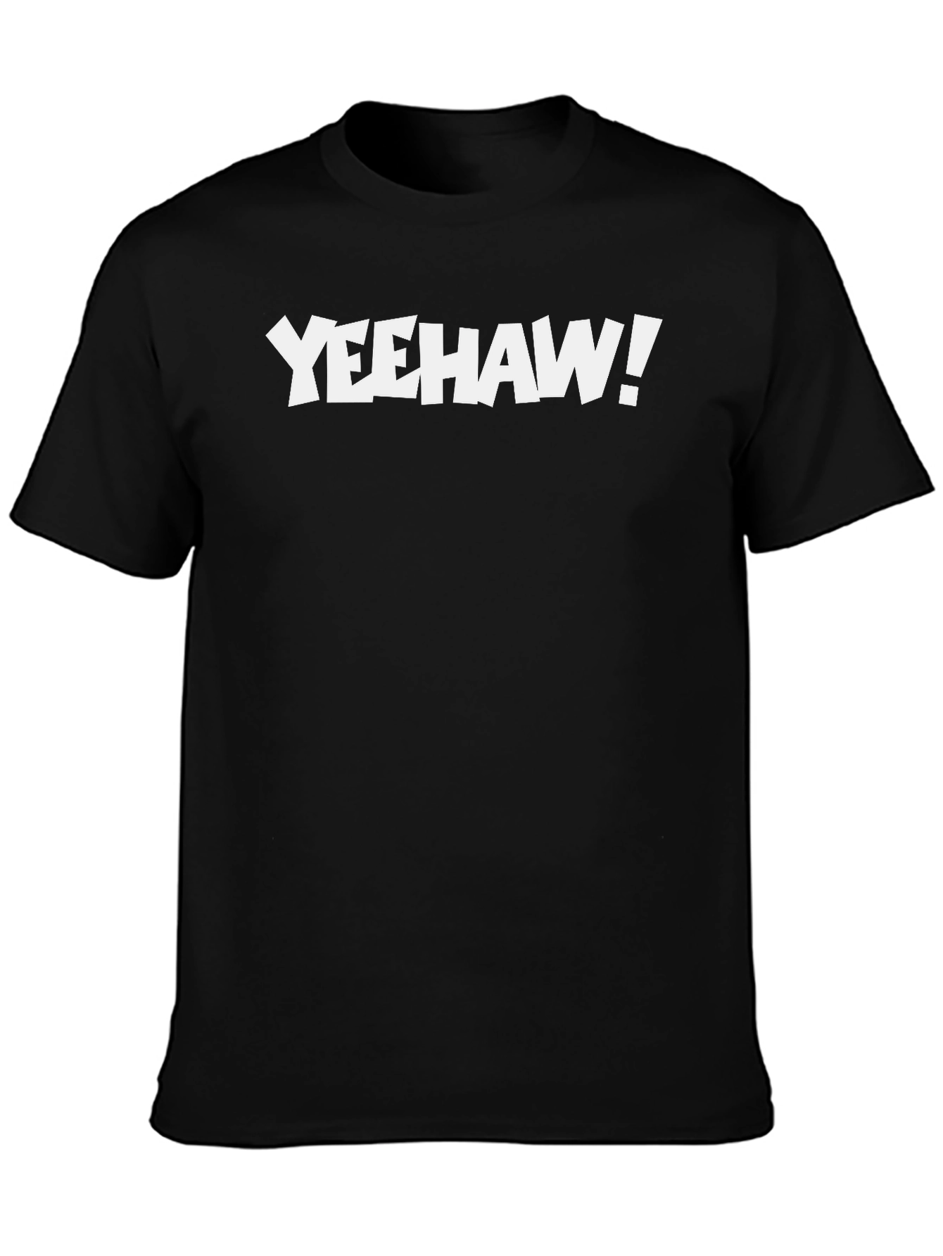 Yeehaw Graphic Tee - Classic Black Cotton T-Shirt