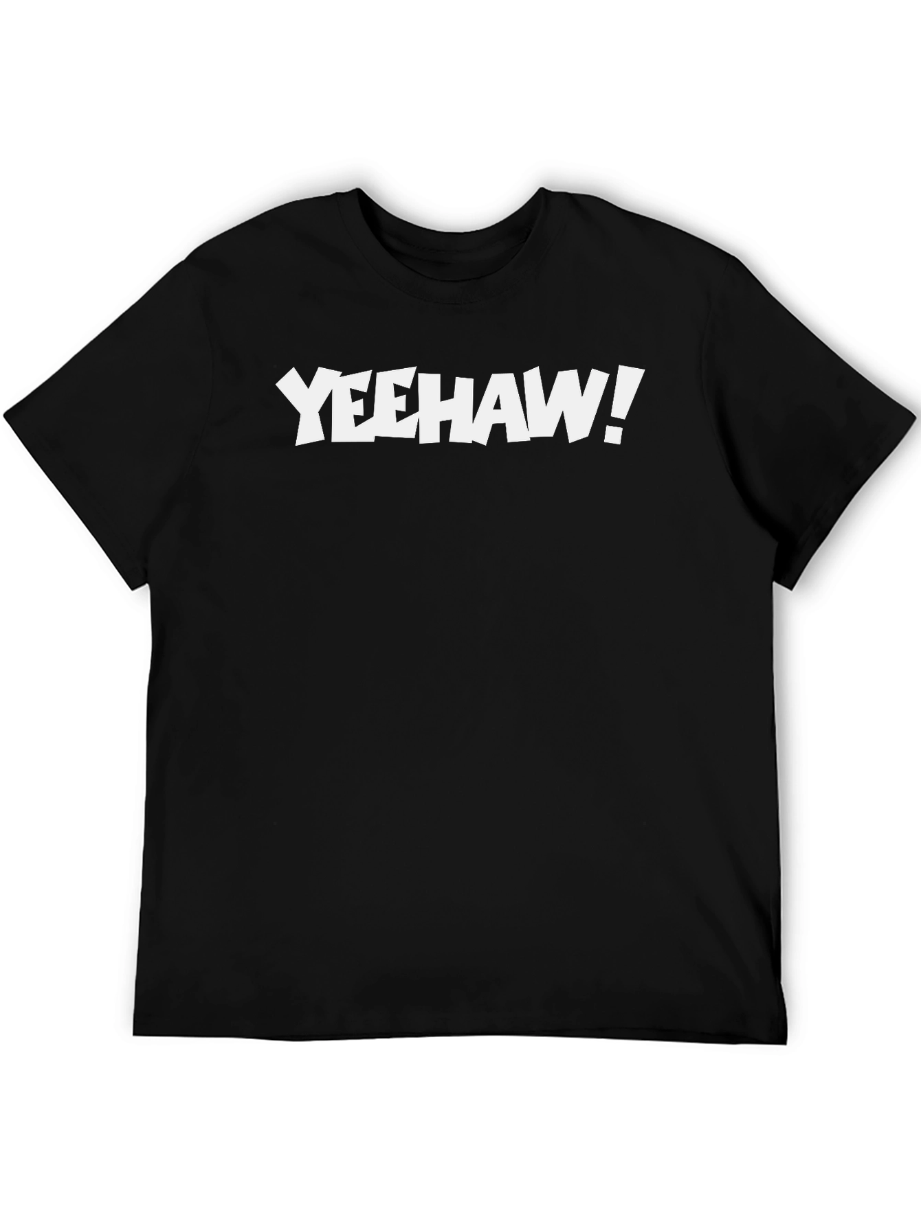 Yeehaw Graphic Tee - Classic Black Cotton T-Shirt
