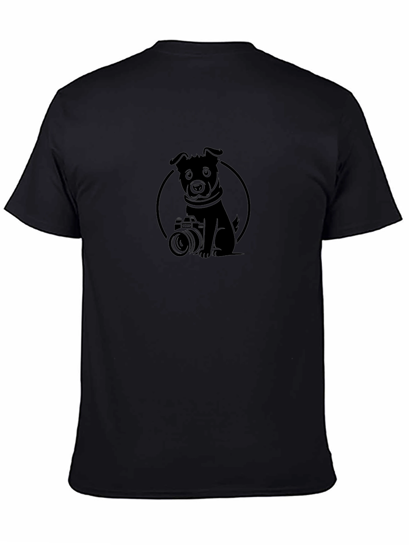 Dog Photographer Graphic Tee - Black