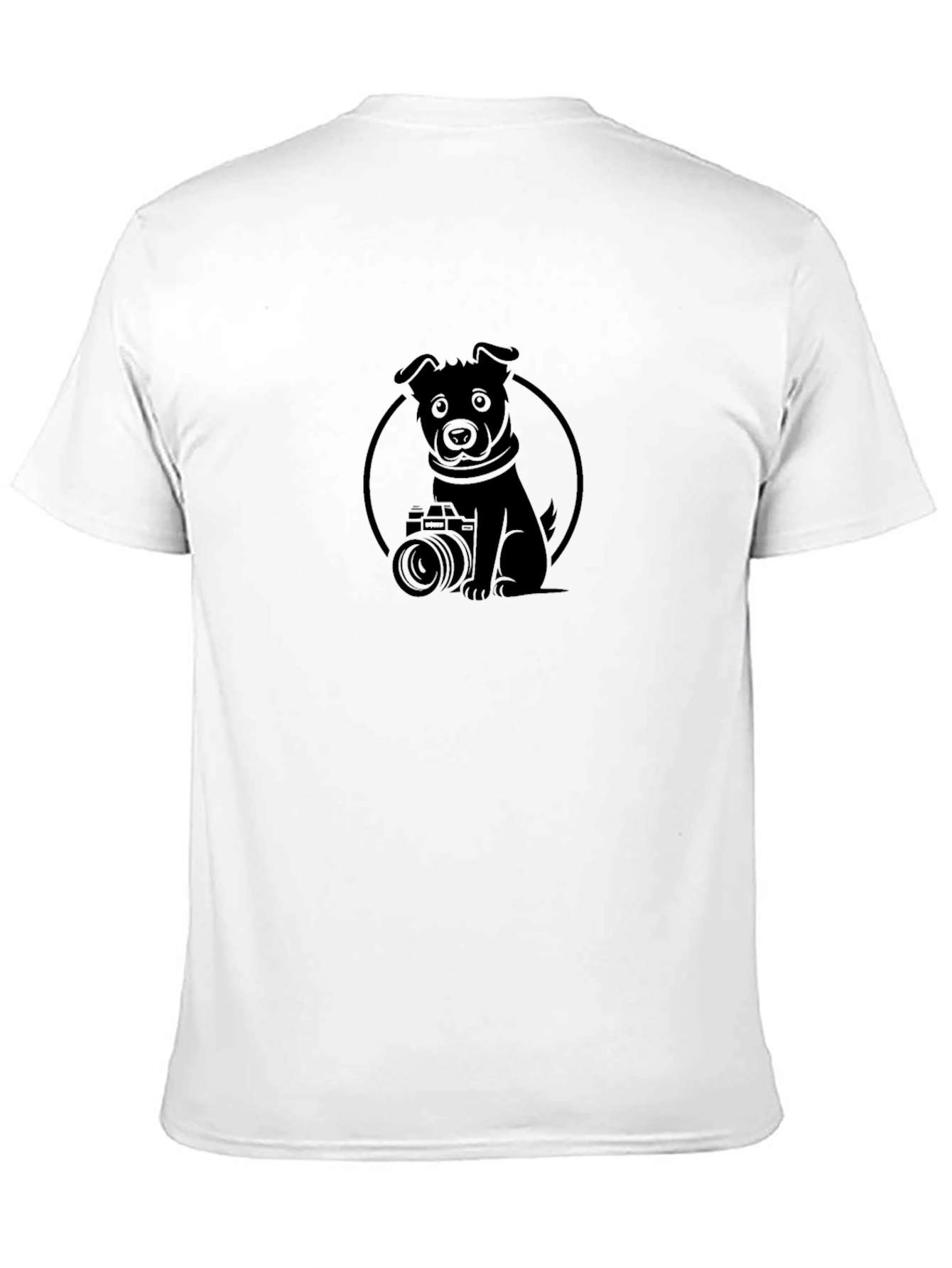 Dog Photographer Graphic Tee - Black