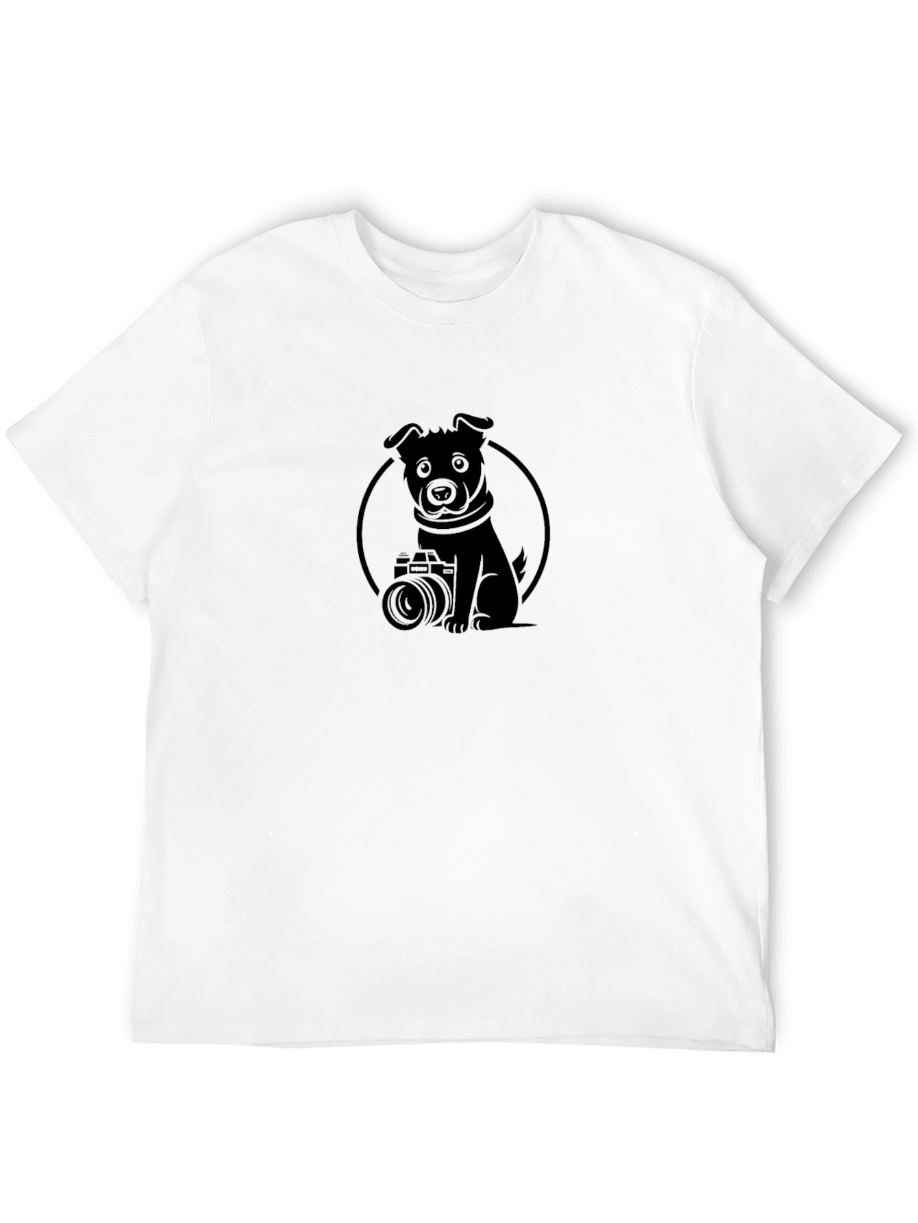 Dog Photographer Graphic Tee - Black