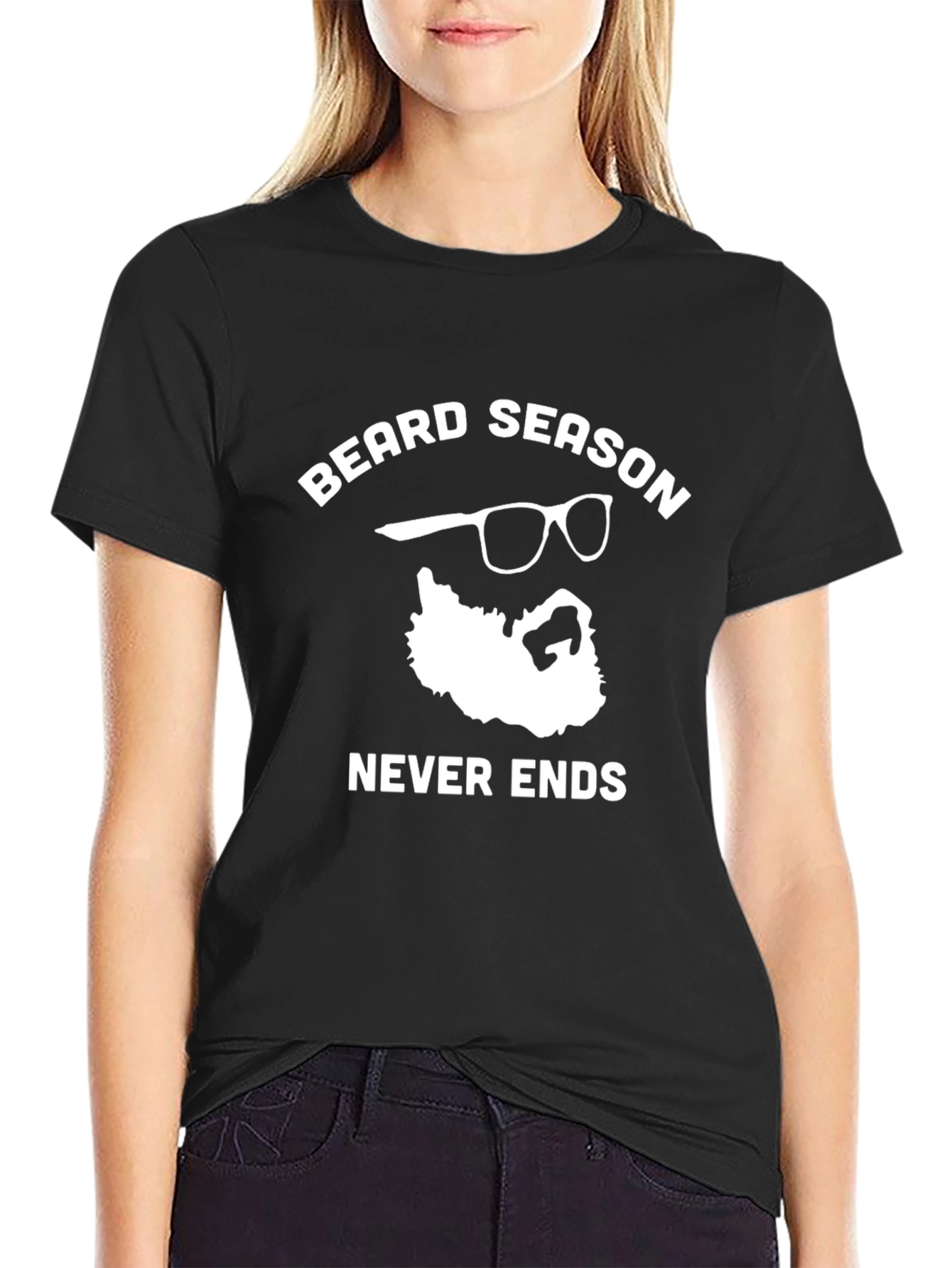 Beard Season Never Ends Graphic Tee