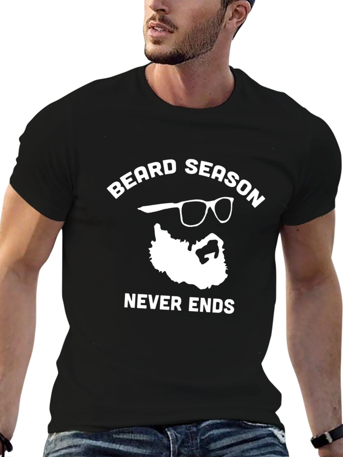 Beard Season Never Ends Graphic Tee