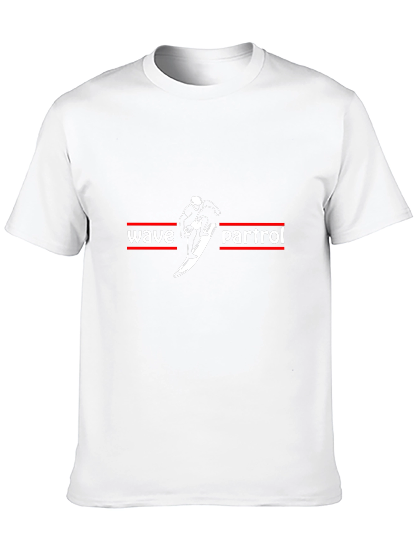 Wave Patrol Surfer Graphic T-Shirt - Black