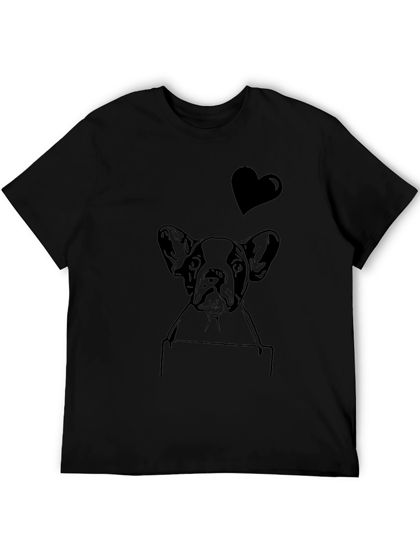 Dog Lover T-Shirt: French Bulldog Heart Tee