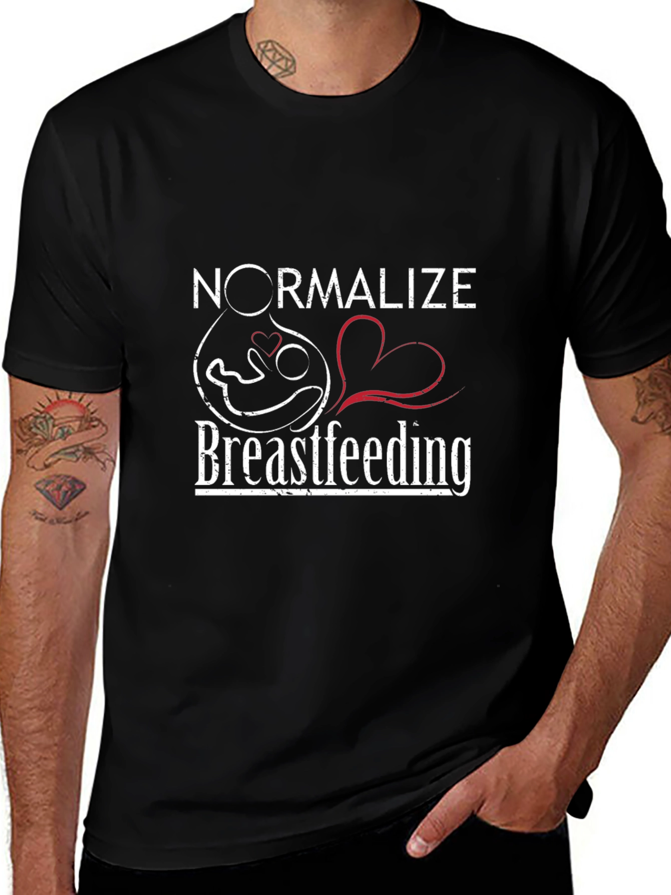 Normalize Breastfeeding T-Shirt - Black