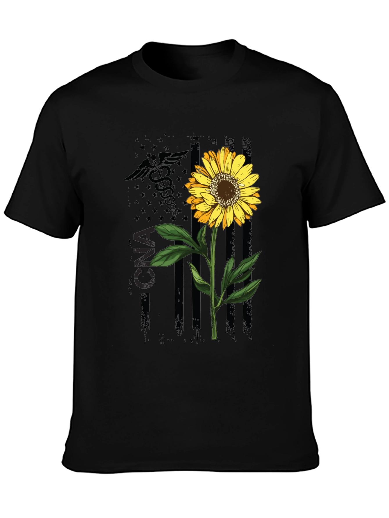 CNA Sunflower Graphic Tee - Stylish Nurse Appreciation Shirt
