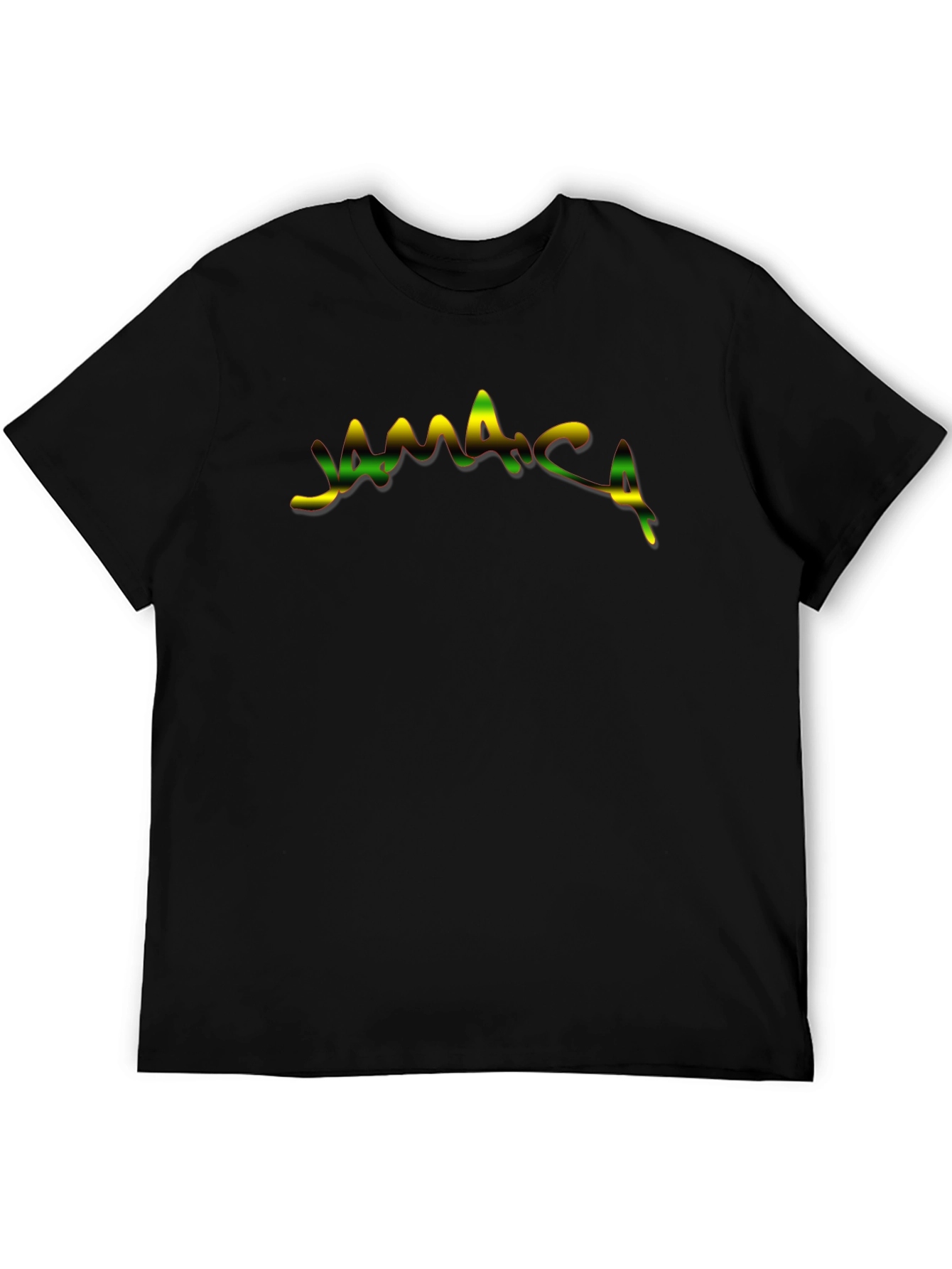 Jamaica Graphic Print Black T-Shirt