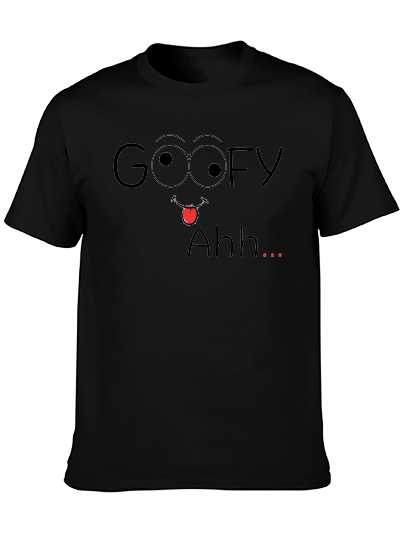 Goofy Ahh Black Graphic Tee
