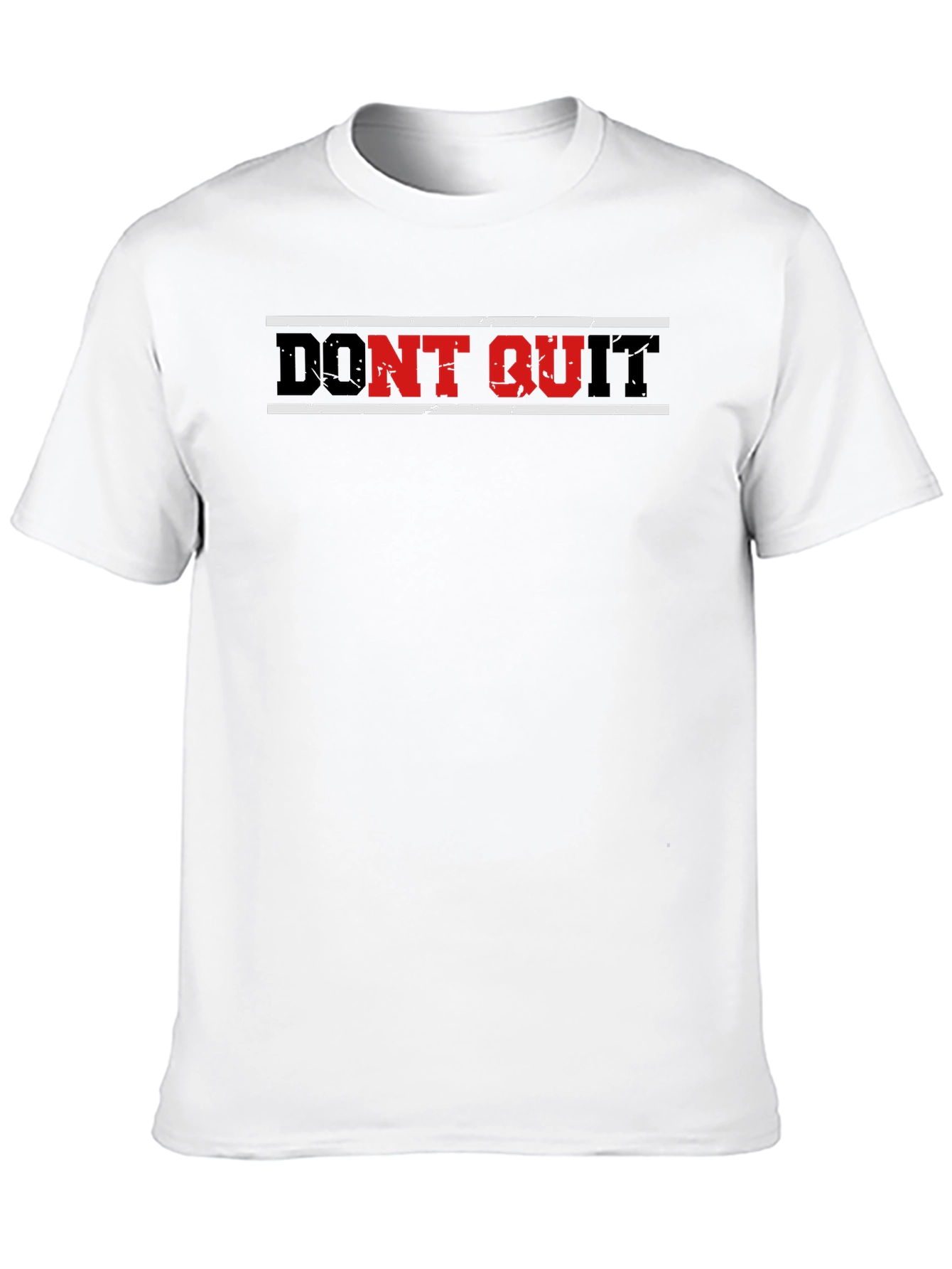 Dont Quit Graphic Print Mens Black T-Shirt