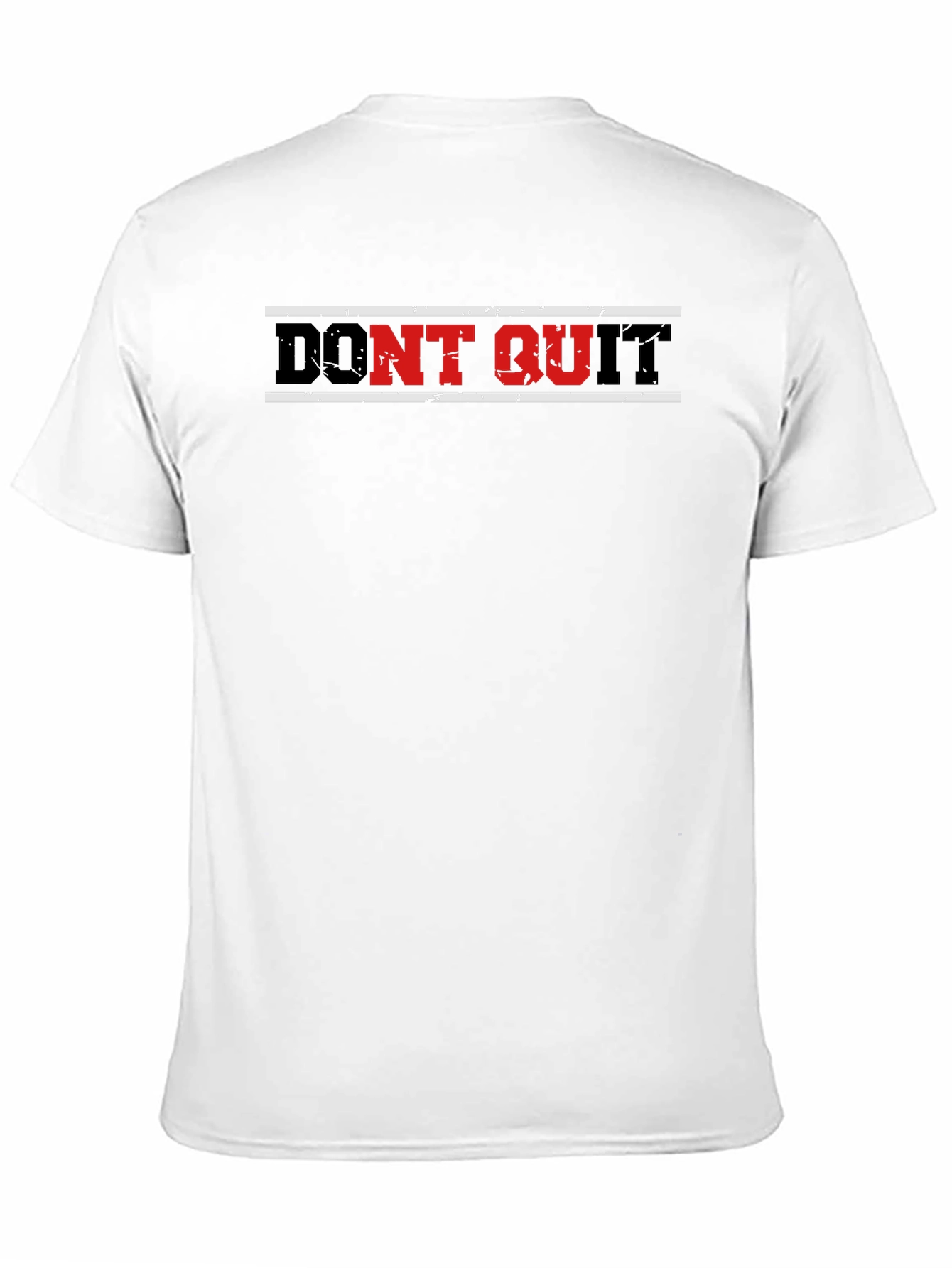 Dont Quit Graphic Print Mens Black T-Shirt