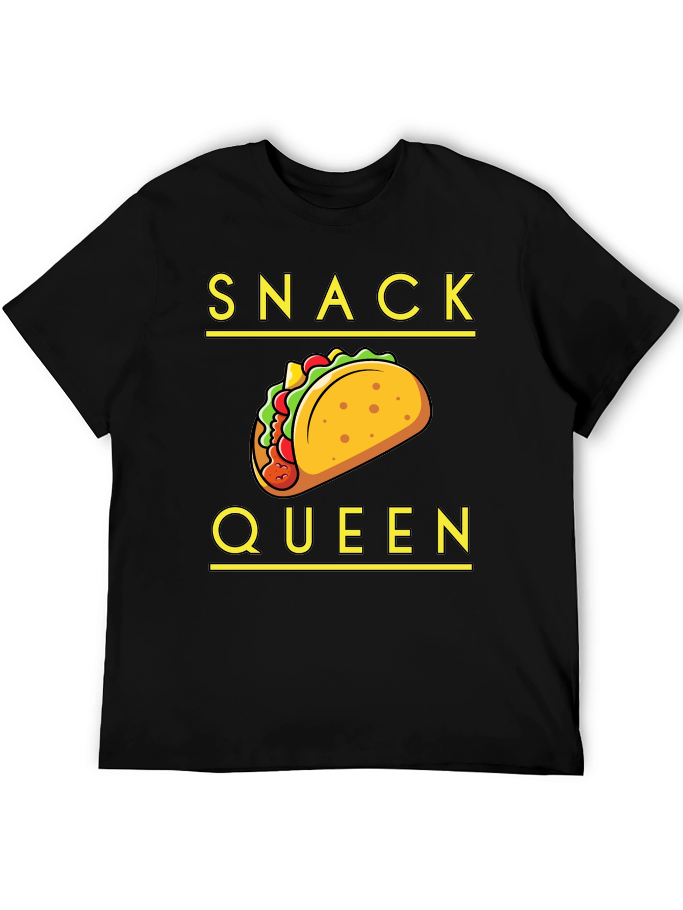 Snack Queen Taco Graphic T-Shirt - Fun Foodie Tee
