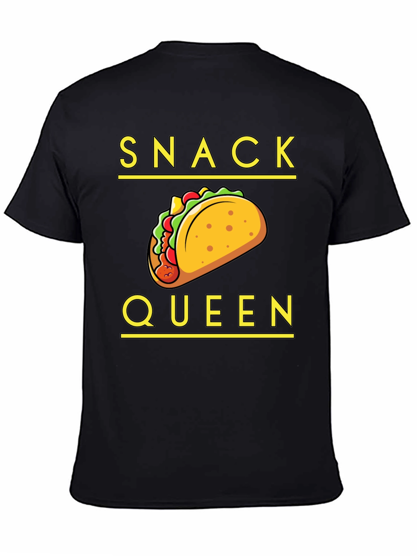 Snack Queen Taco Graphic T-Shirt - Fun Foodie Tee