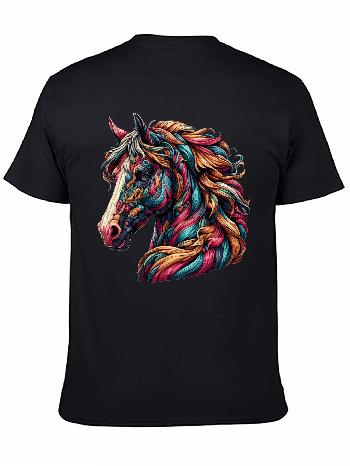 Horse Graphic Tee - Vibrant Artistic Design