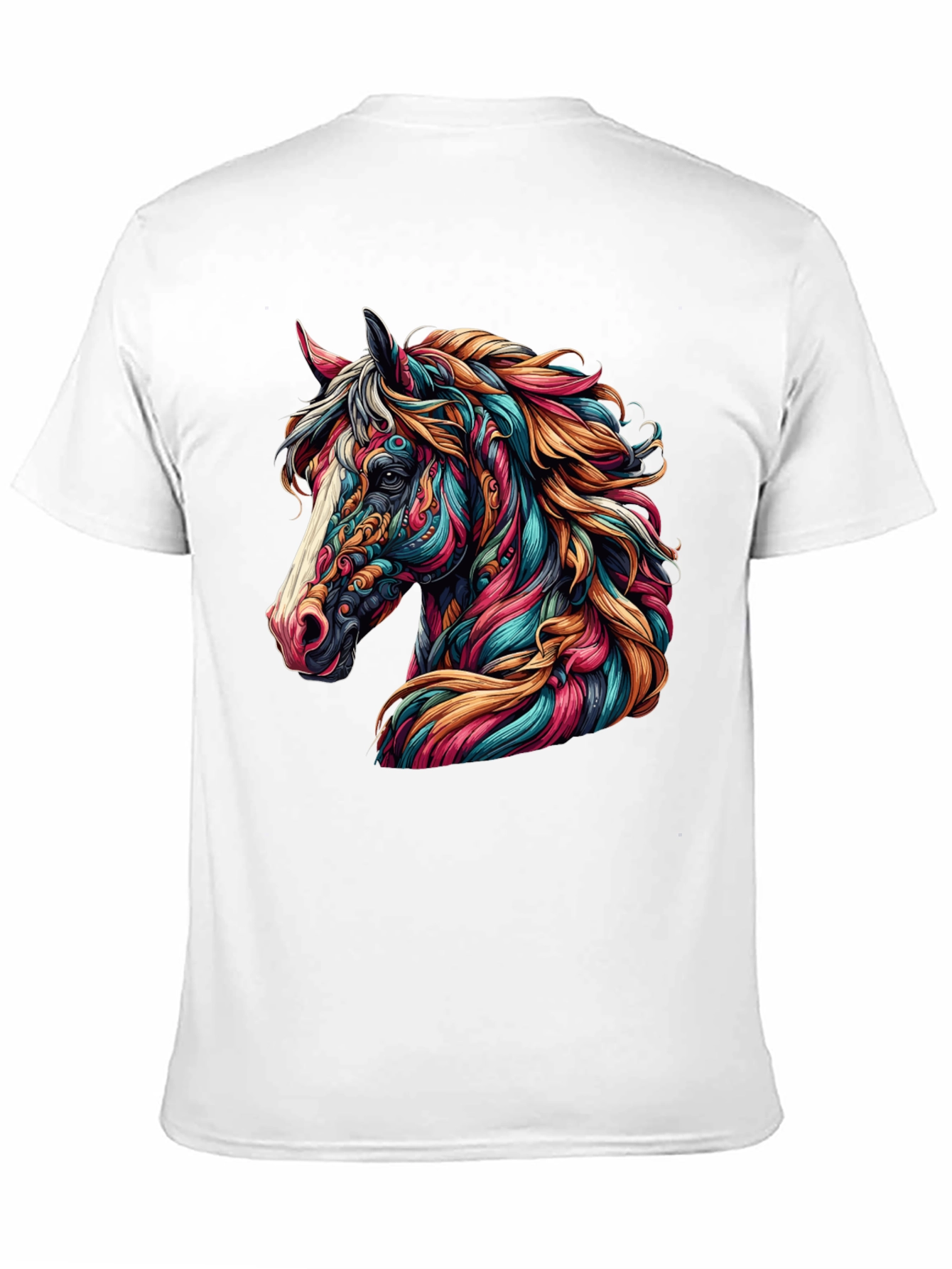 Horse Graphic Tee - Vibrant Artistic Design