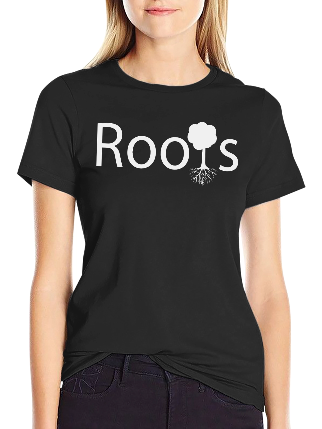 Roots Tree Graphic T-Shirt - Casual Cotton Tee