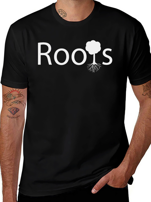Roots Tree Graphic T-Shirt - Casual Cotton Tee