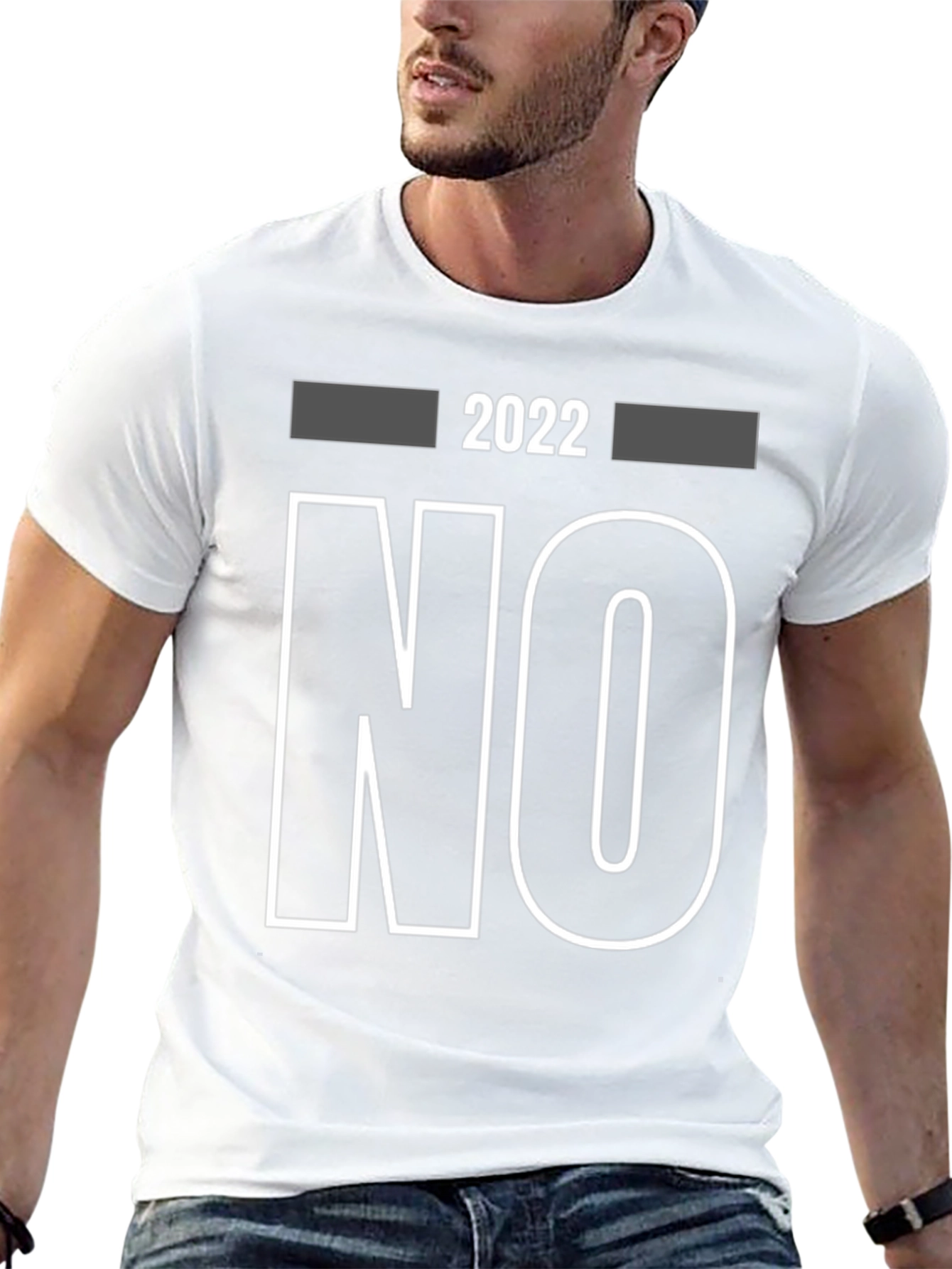 2022 No Graphic Print T-Shirt