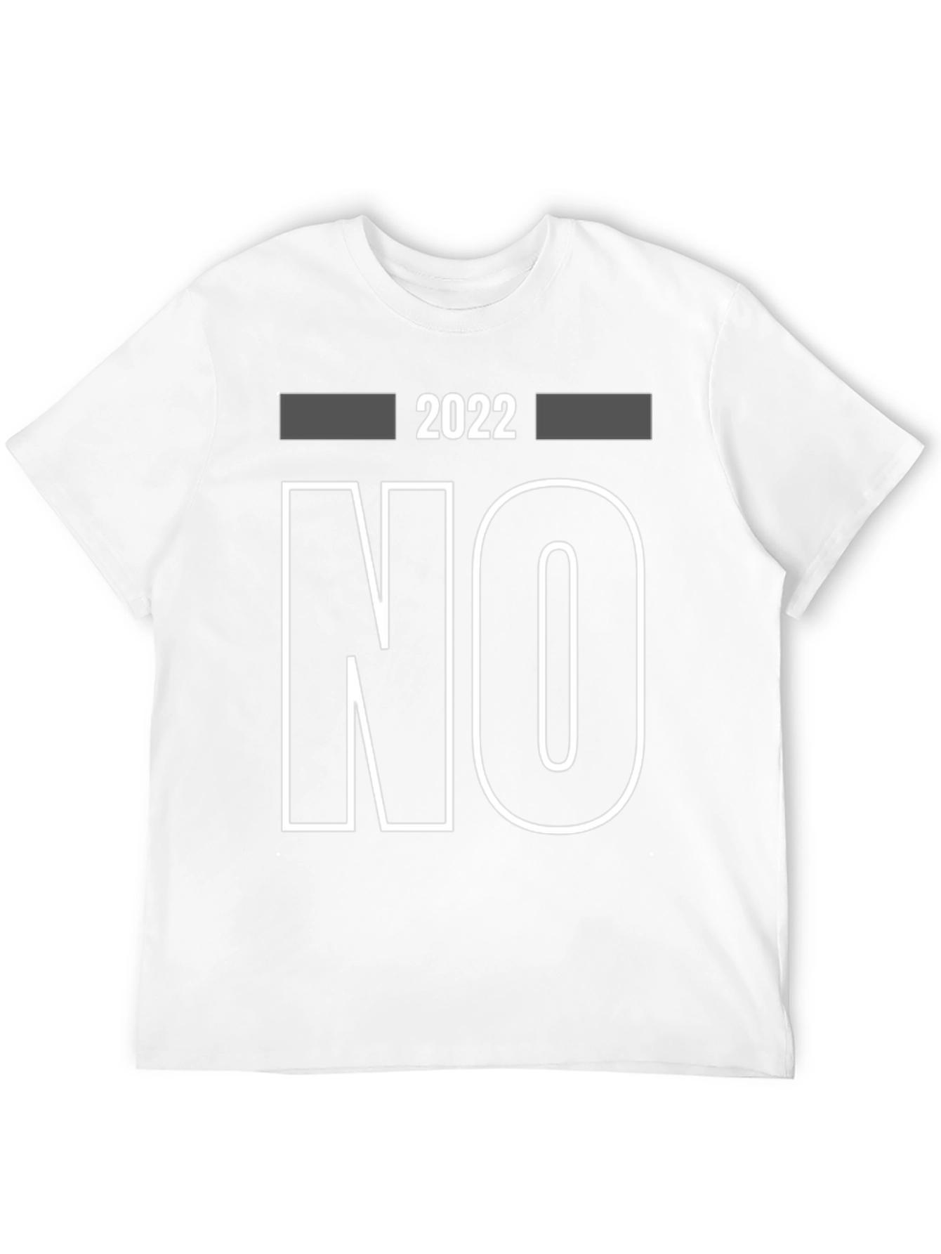 2022 No Graphic Print T-Shirt