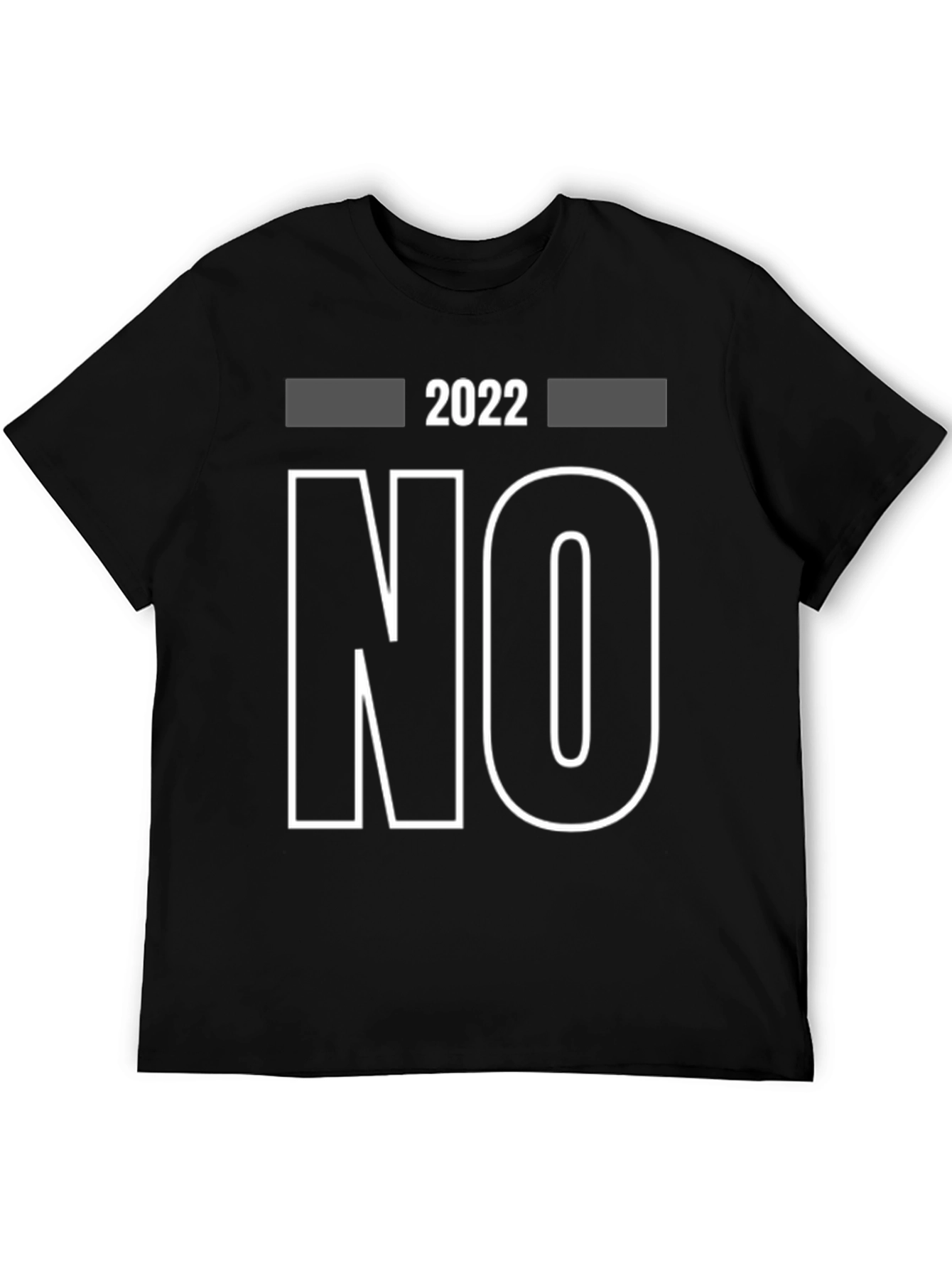 2022 No Graphic Print T-Shirt
