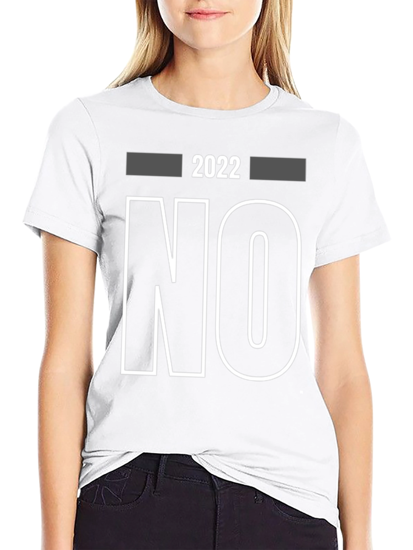 2022 No Graphic Print T-Shirt