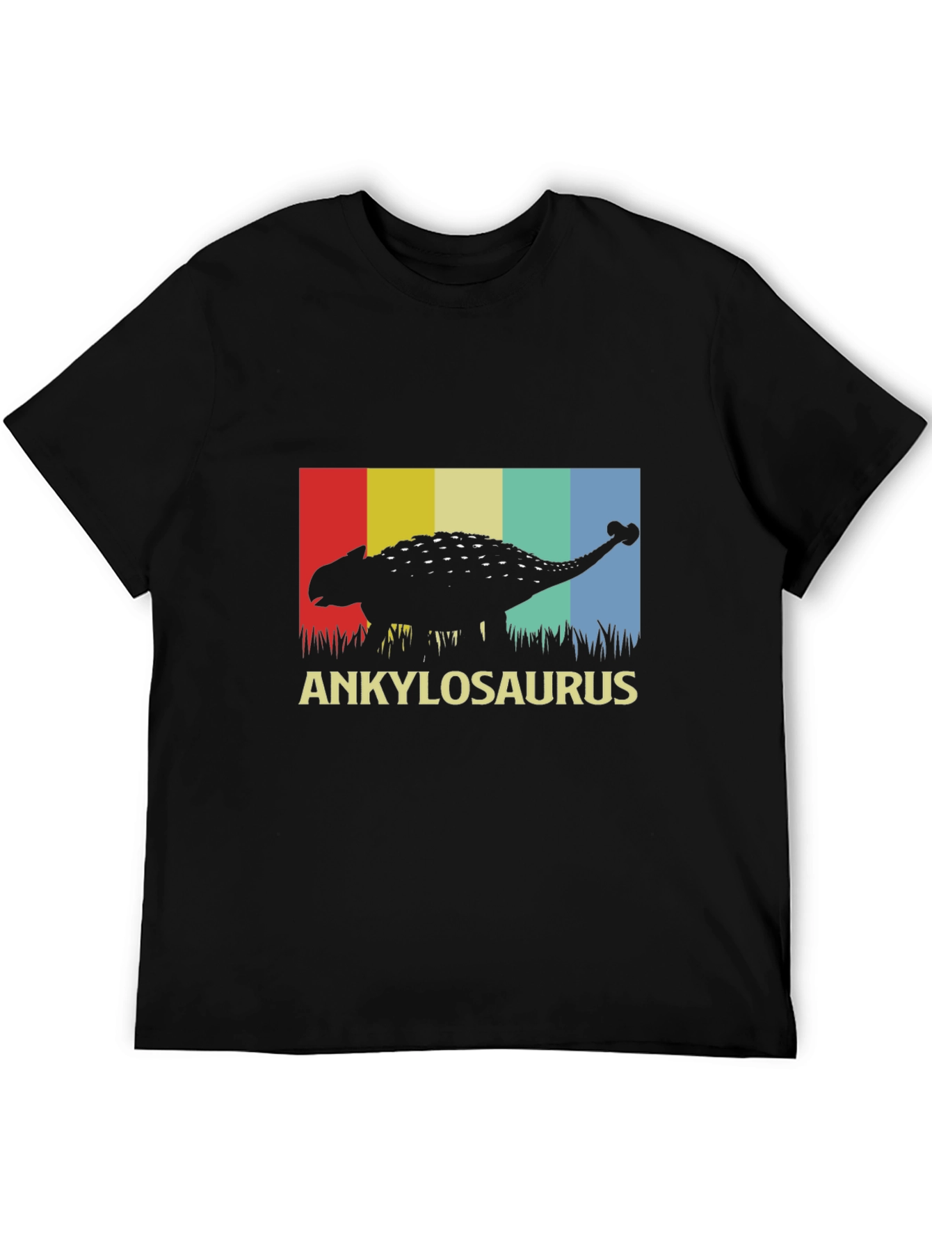 Ankylosaurus Dinosaur Graphic Tee - Retro Style T-Shirt