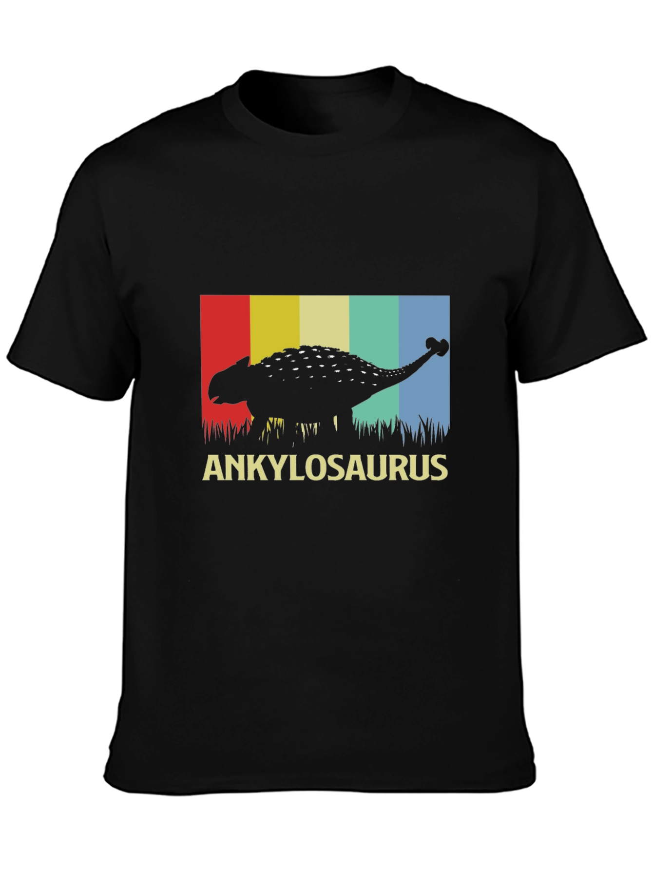 Ankylosaurus Dinosaur Graphic Tee - Retro Style T-Shirt