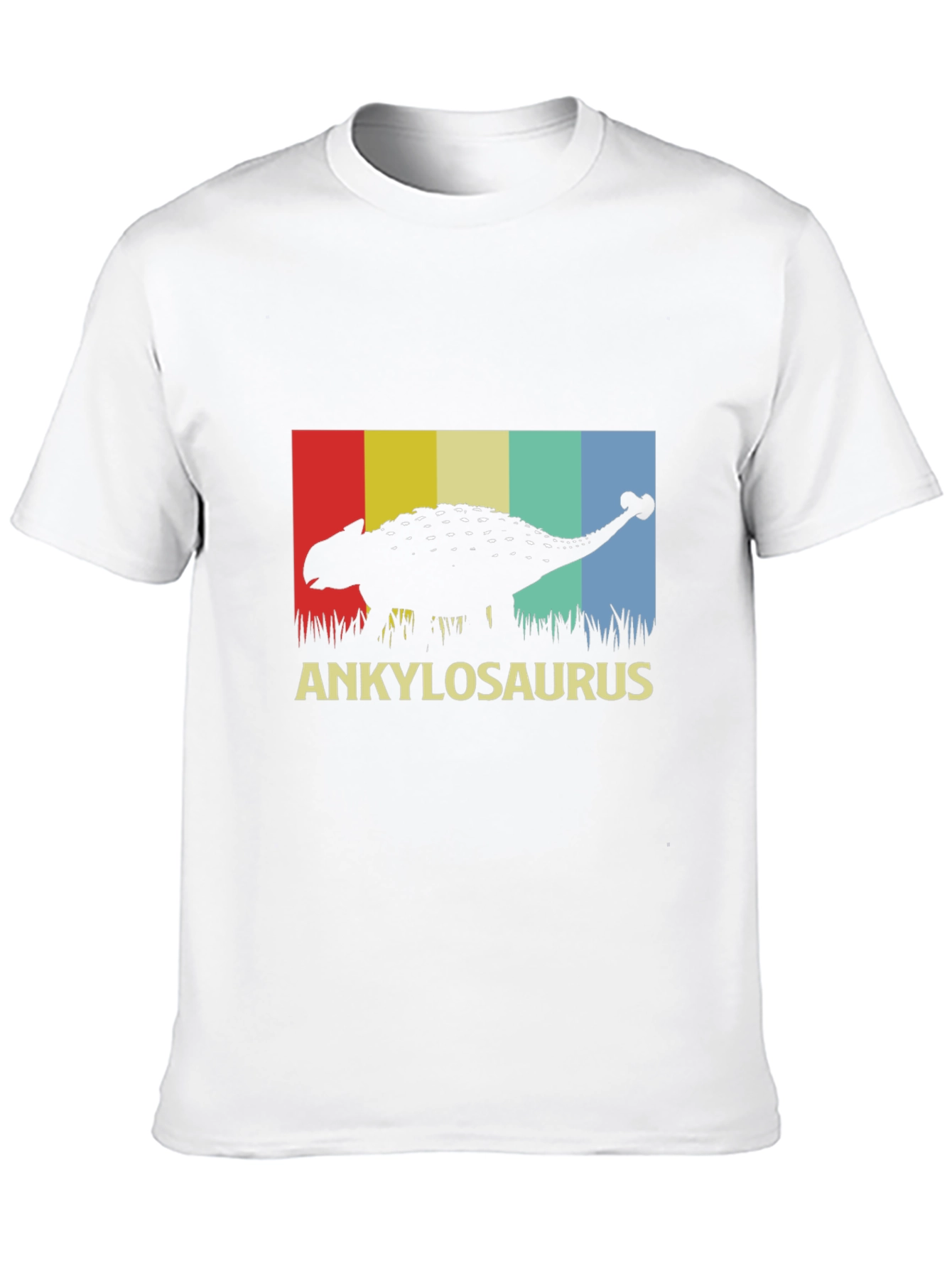 Ankylosaurus Dinosaur Graphic Tee - Retro Style T-Shirt